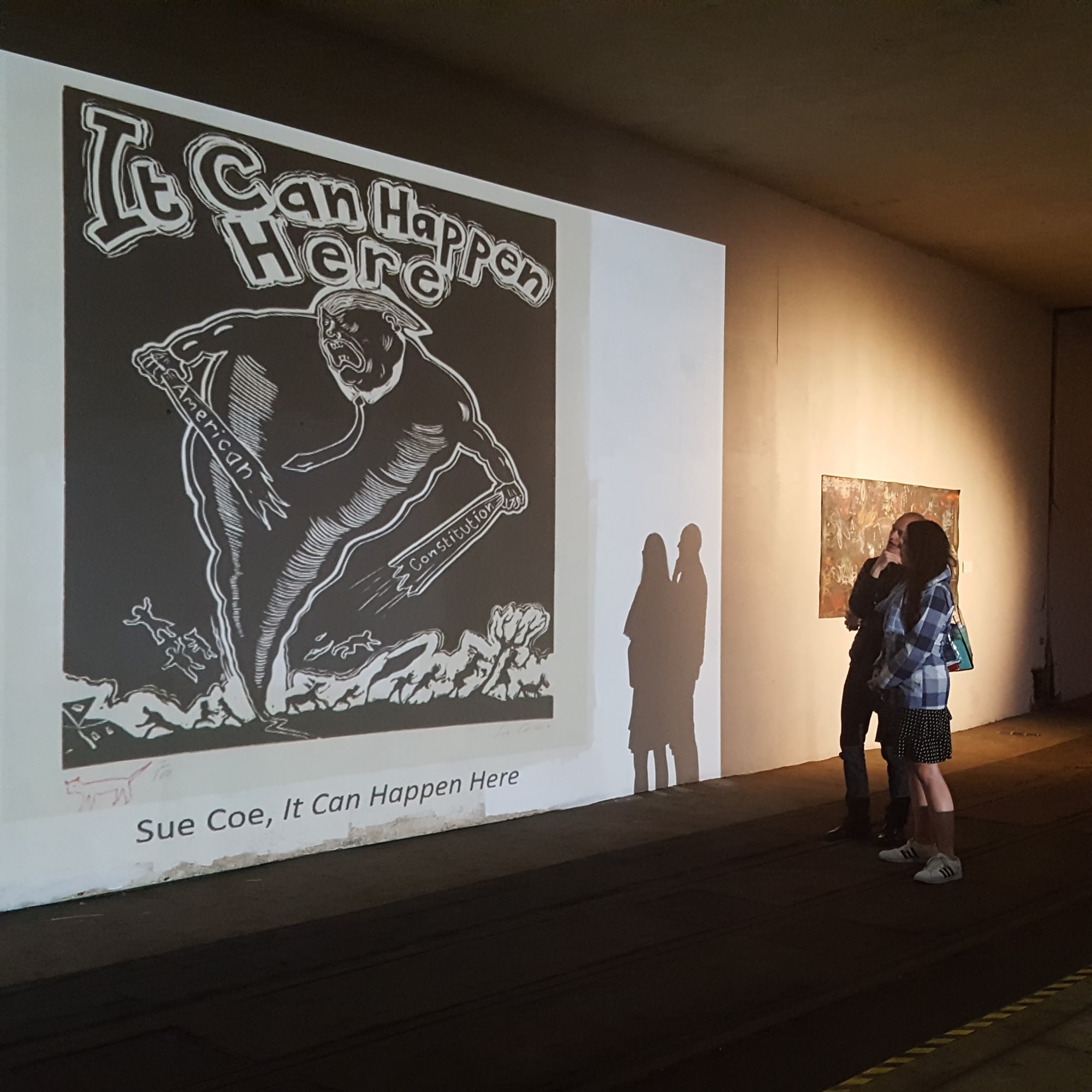 Coe's work, projected onto a wall of the Dupont Underground, a former trolley tunnel. The exhibition was part of the Science and Climate DC march events that took place in 2017, and was a collaboration with the Climate Working Group (organized by NYU).
