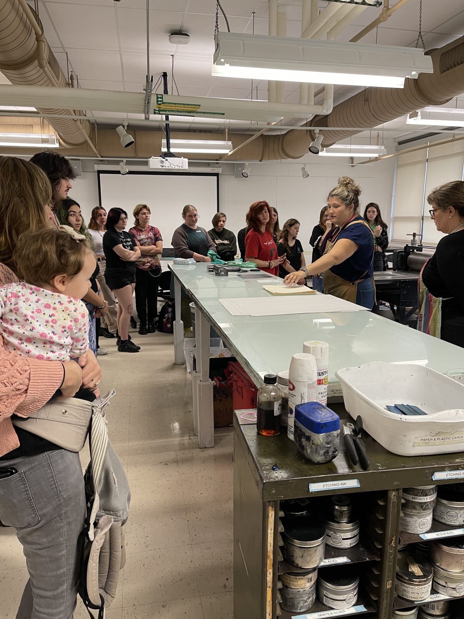 Kutztown University Print Workshop, Fall 2023.