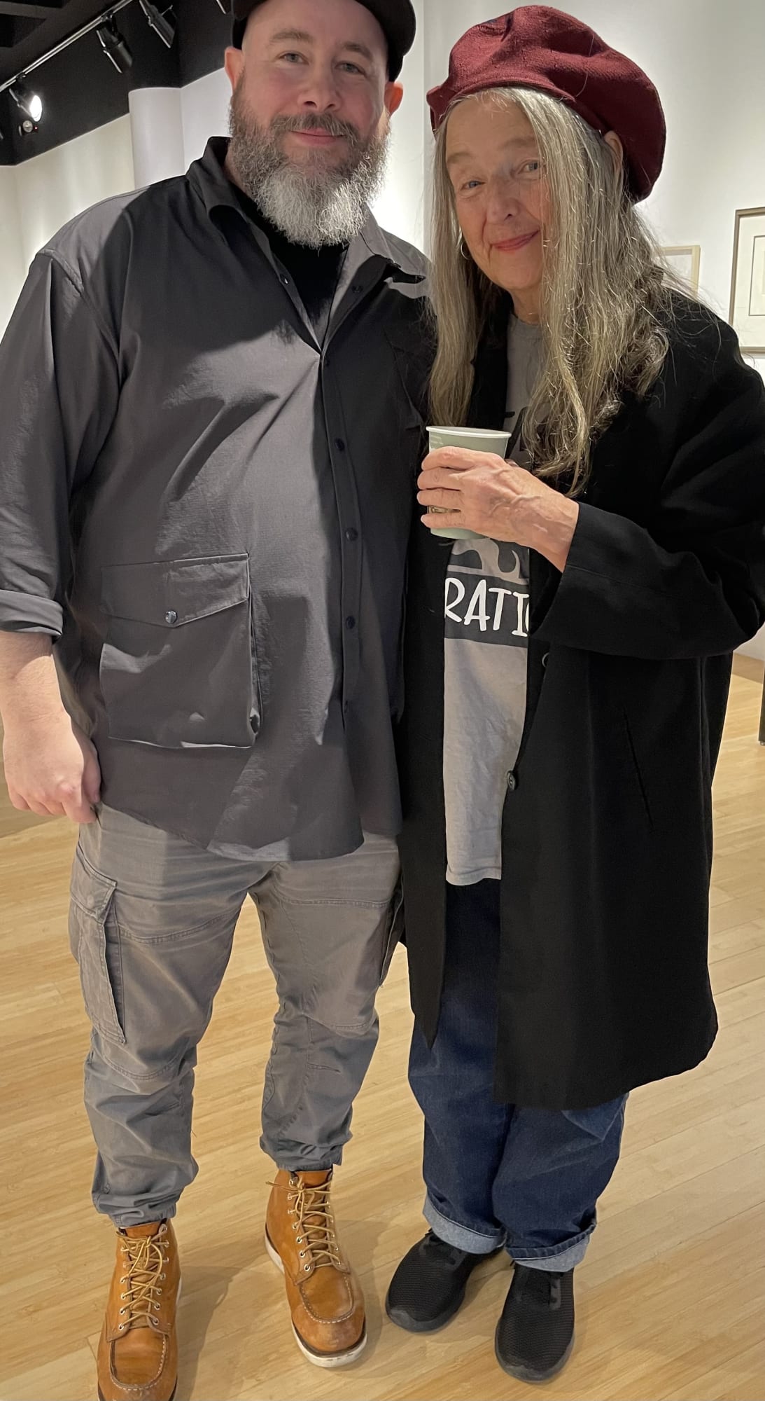 With Adam DelMarcelle at Coe's visit to Kutztown University, Fall 2023.