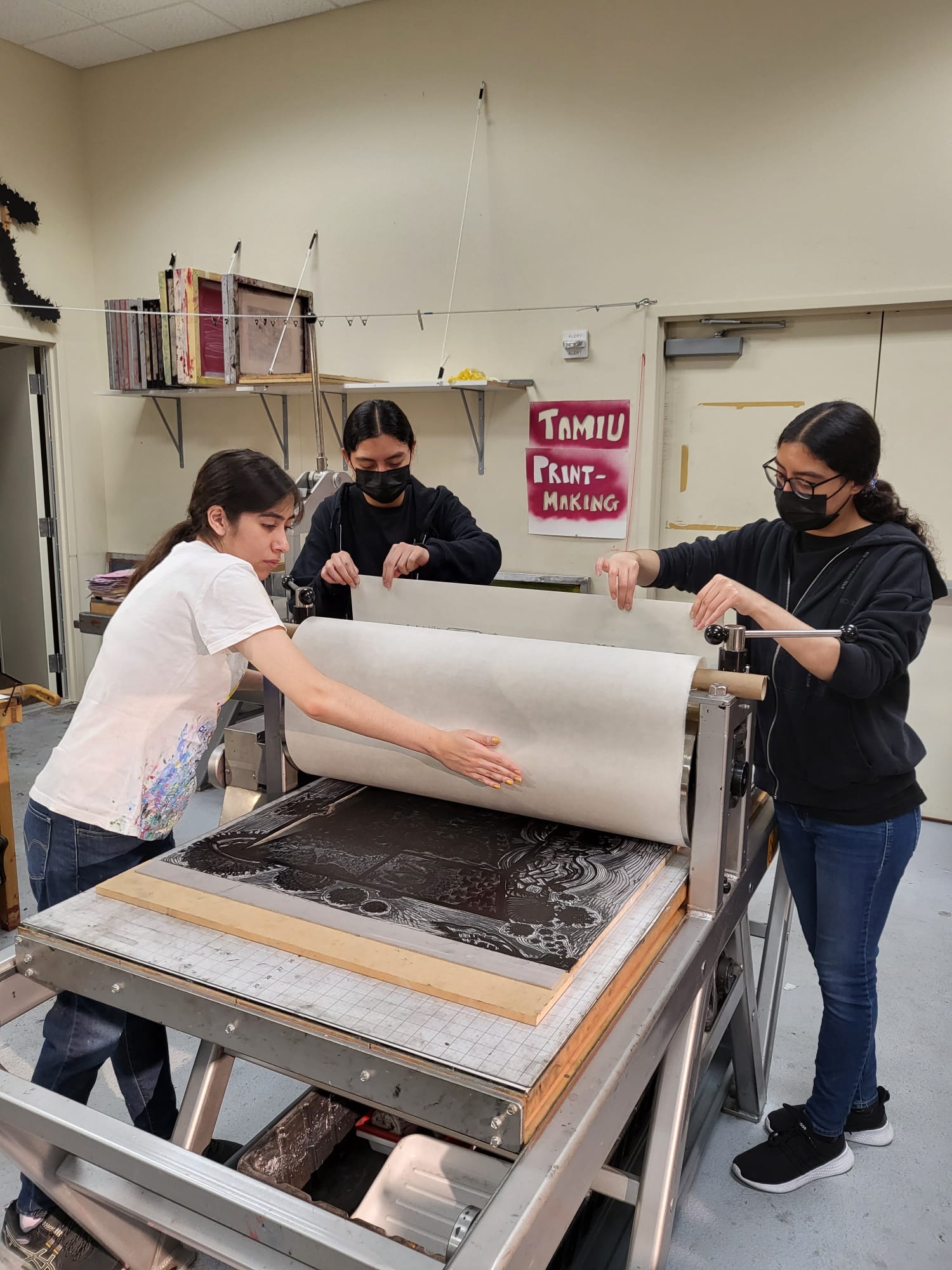 Talented student printers help pull Zoonotic Spillover, TAMIU, Laredo, TX, 2023