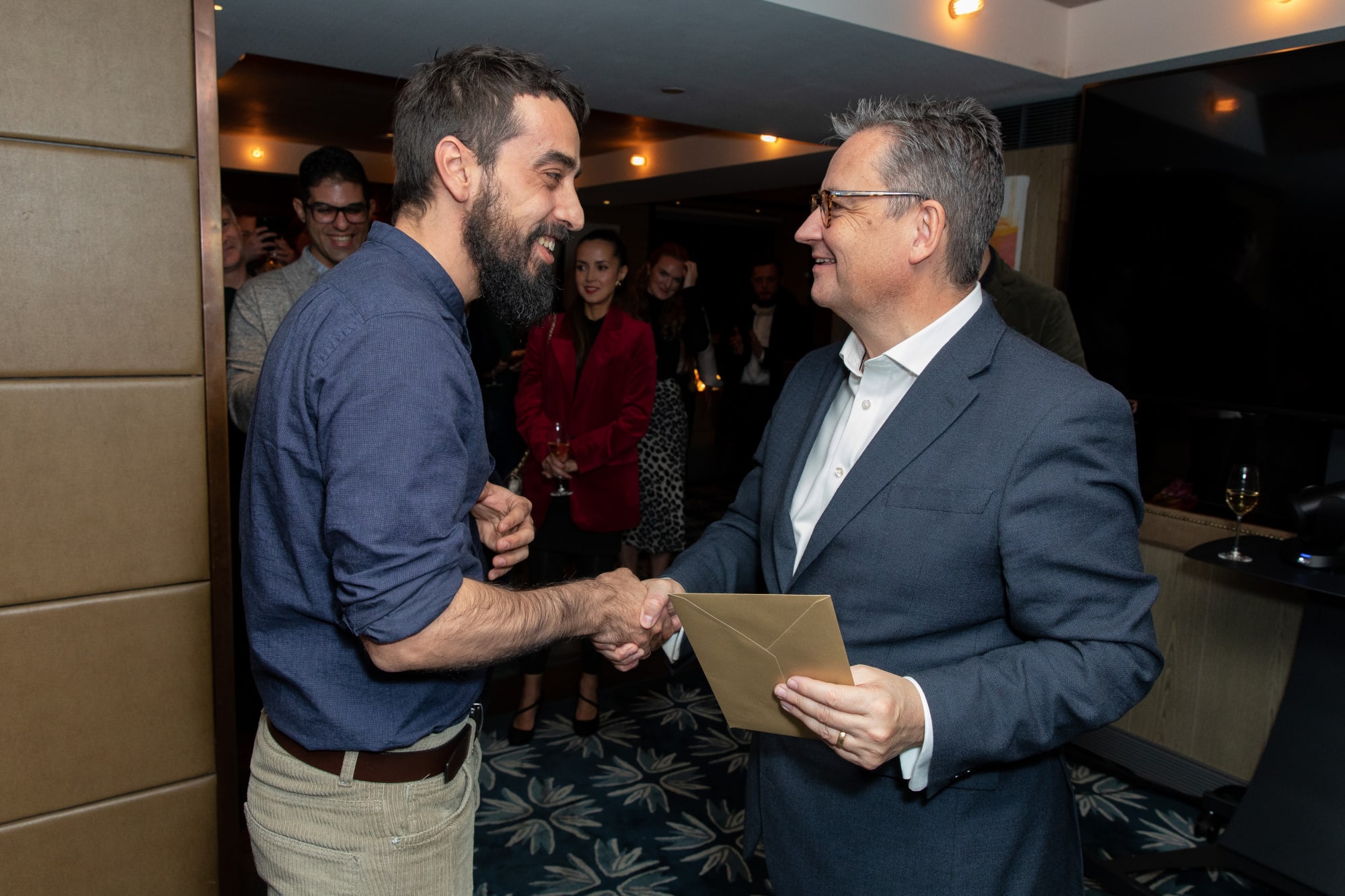 Winner Antrea Tzourovits and Andrew Coney