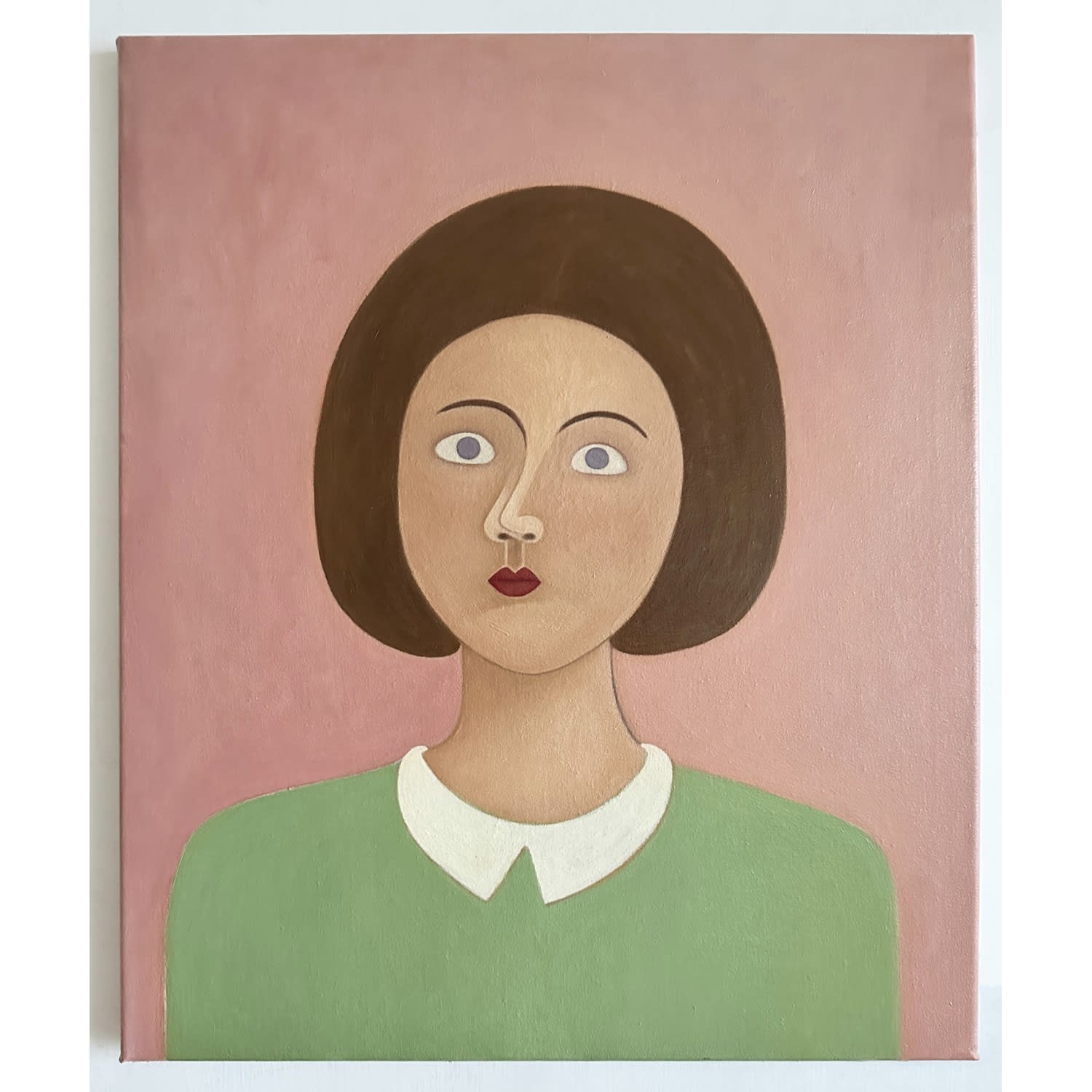 YY Chan. Brigitte, 2024. Oil on canvas, 60 x 50 cm.