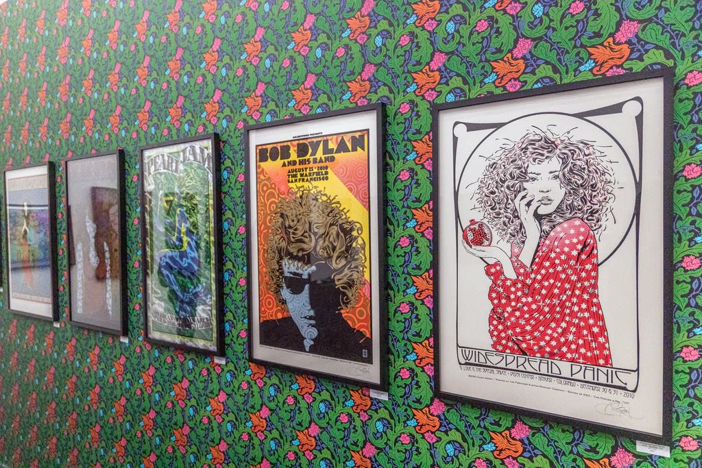 Installation shot of Chuck Sperry work