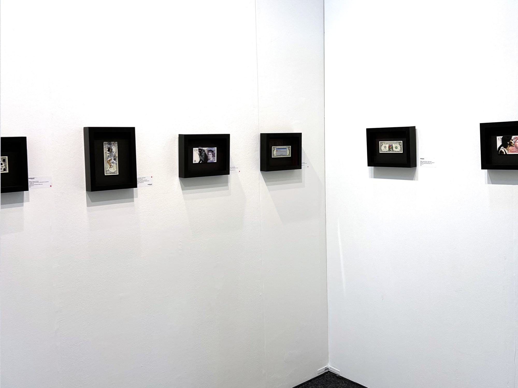 Installation image from Penny's booth at Art on Paper