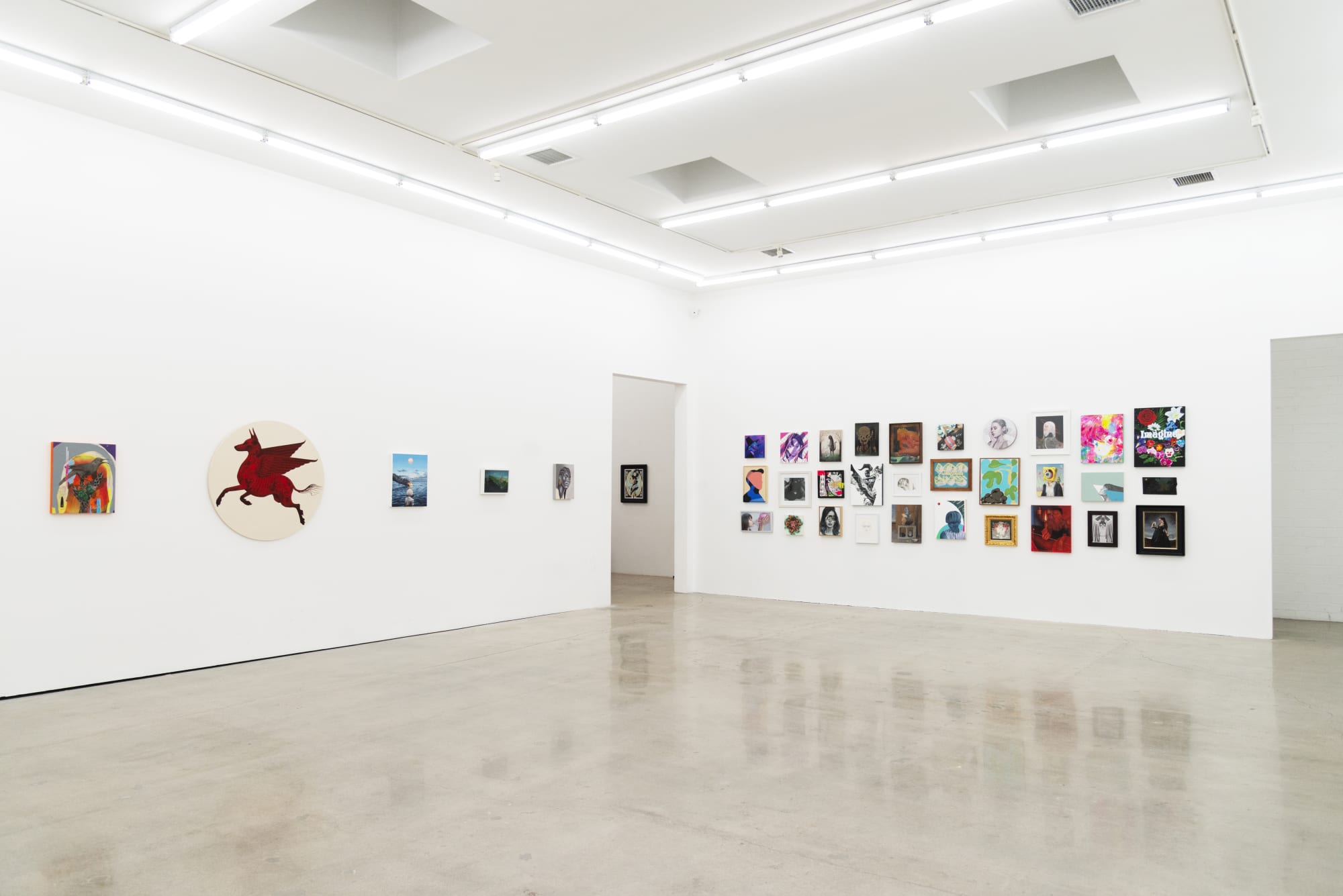 Installation image from Supersonic X Invitational at Hashimoto Contemporary Los Angeles.
