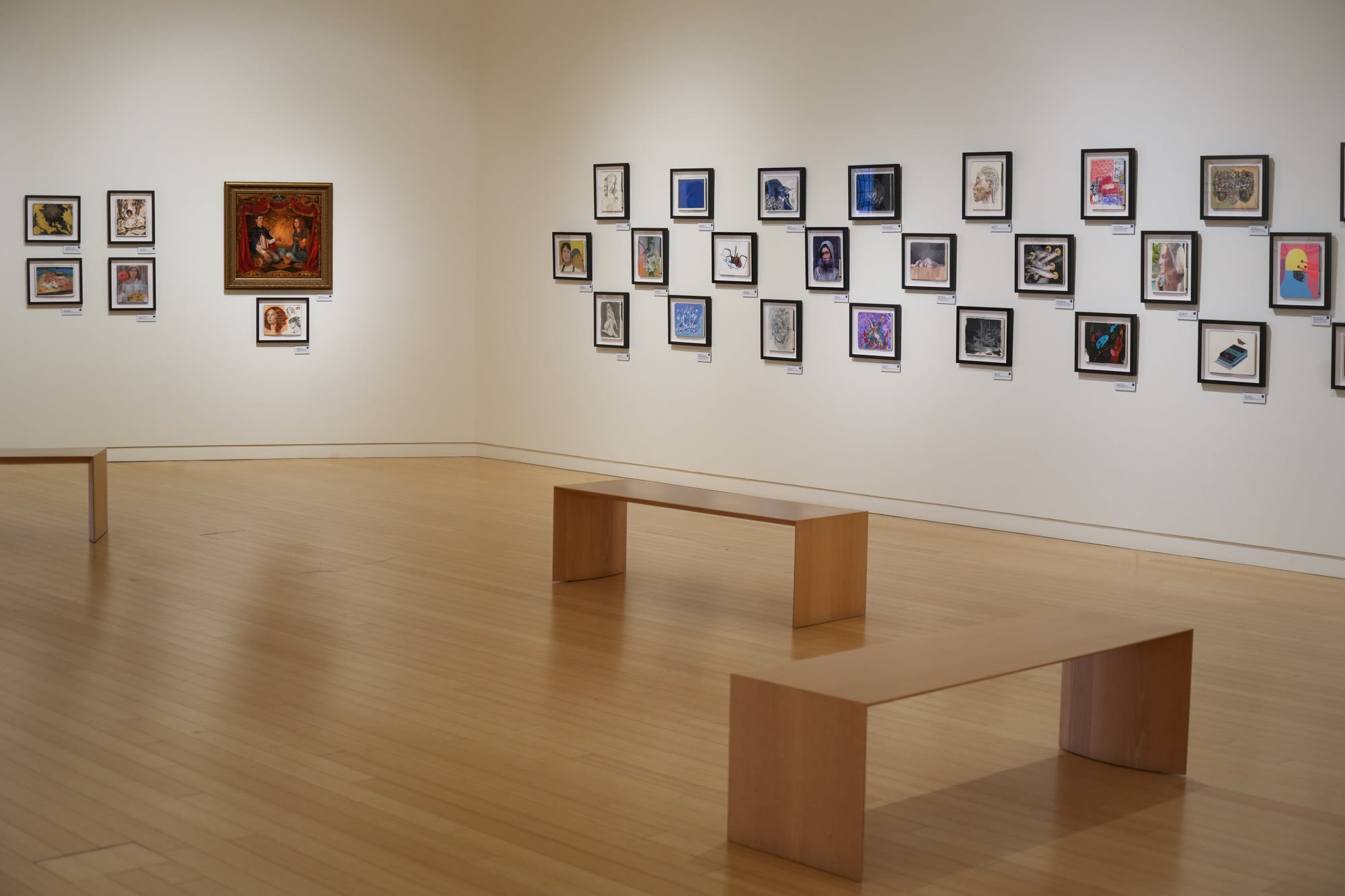 Installation view from the Moleskine Project art exhibition at the Mesa Arts Museum