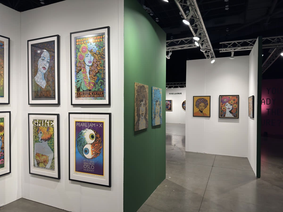 Installation view of Chuck Sperry's solo exhibition at the Seattle Art Fair 2023.