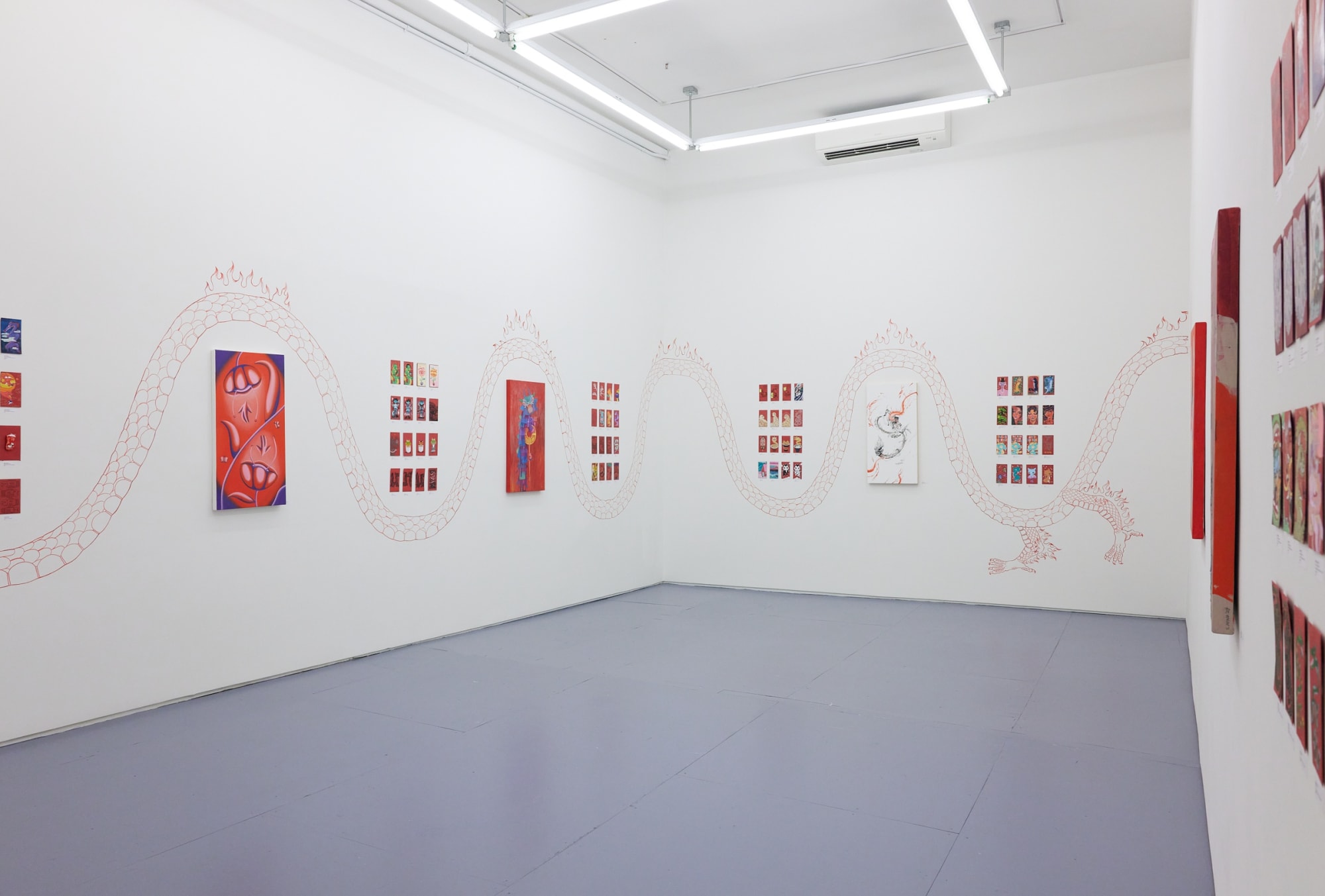 Installation image of the red envelope show 
