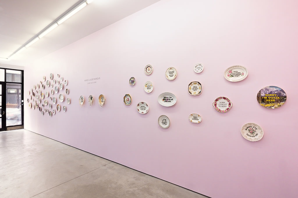 installation shot of Marie-Claude Marquis exhibition