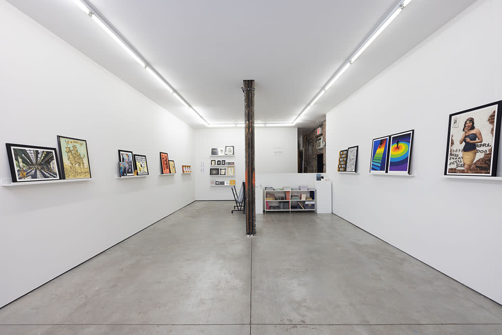 Installation view of Multiples group show at Harman Projects