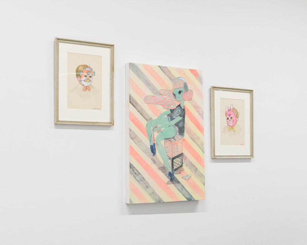 Installation view of artist duo KeFe's show Music Island at Harman Projects San Francisco.