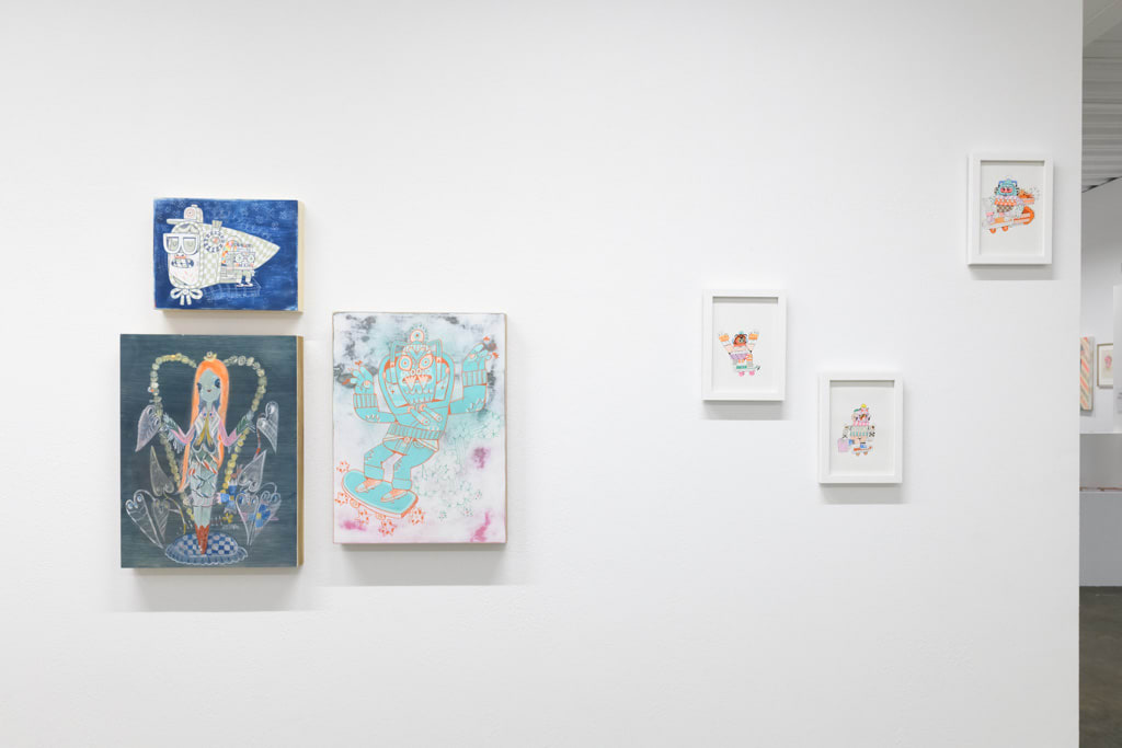 Installation view of artist duo KeFe's show Music Island at Harman Projects San Francisco.