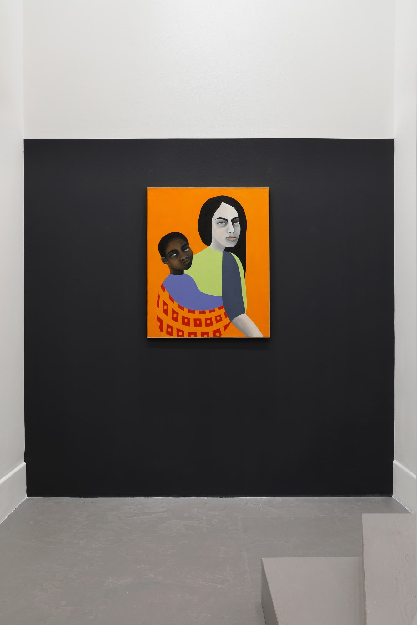 The neighbor's son, 2022 oil on linen 100 x 81 cm Photo credits@Neige Sanchez