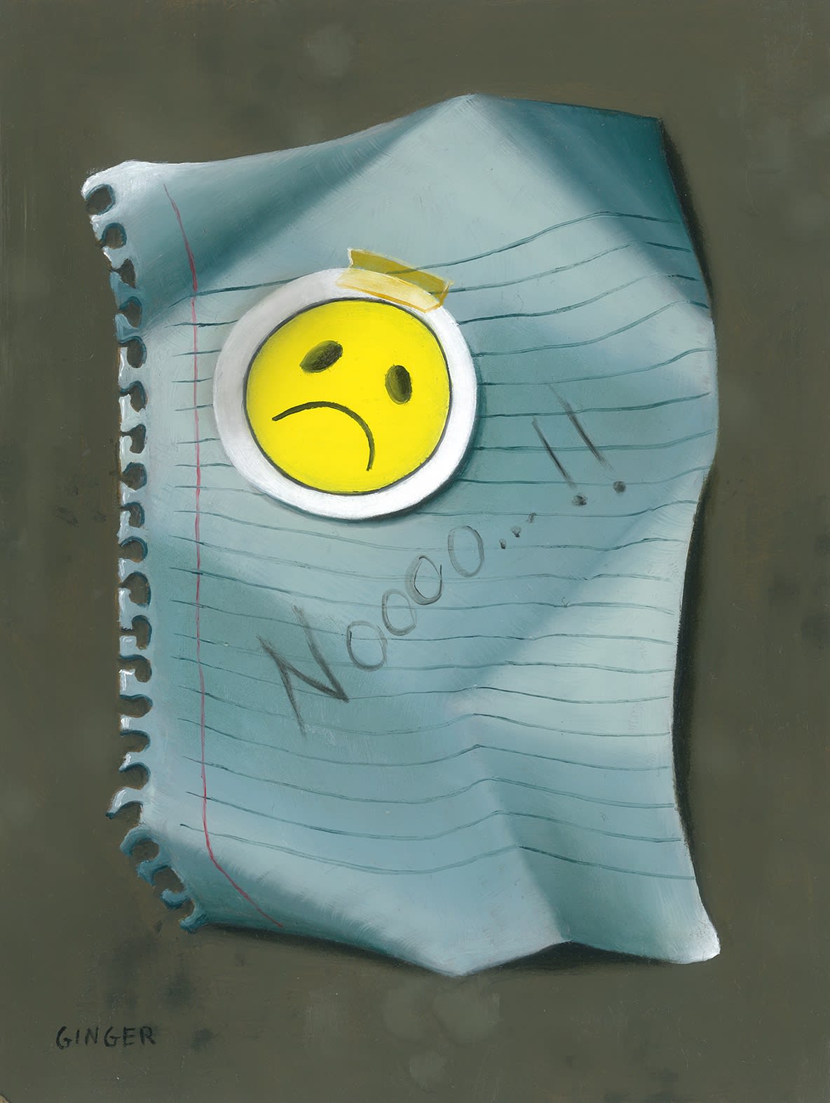 Ginger Mood n˚2 Oil on Panel 8x6 in