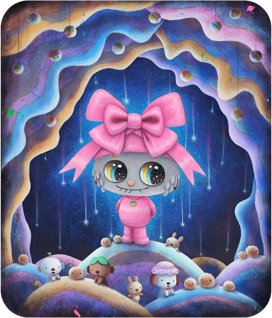 Yalong Wang The Shining Gift Acrylic on Canvas 70x60 cm