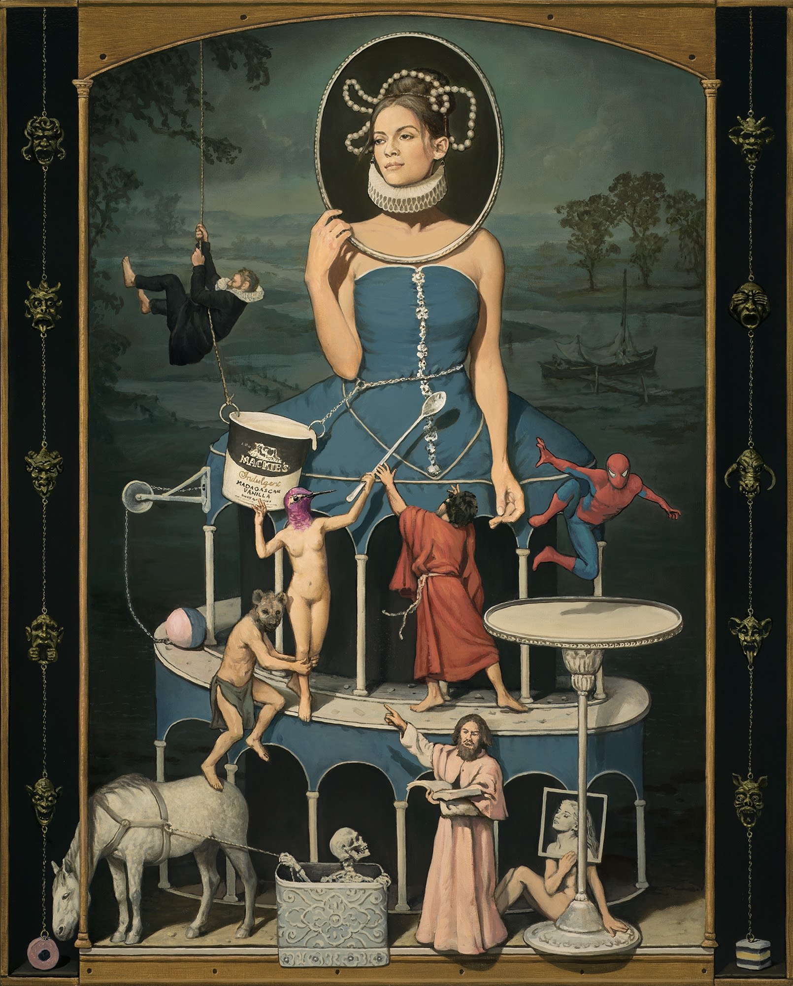 Alan Macdonald A Spoonful of Sugar Oil on Linen 45x36 in