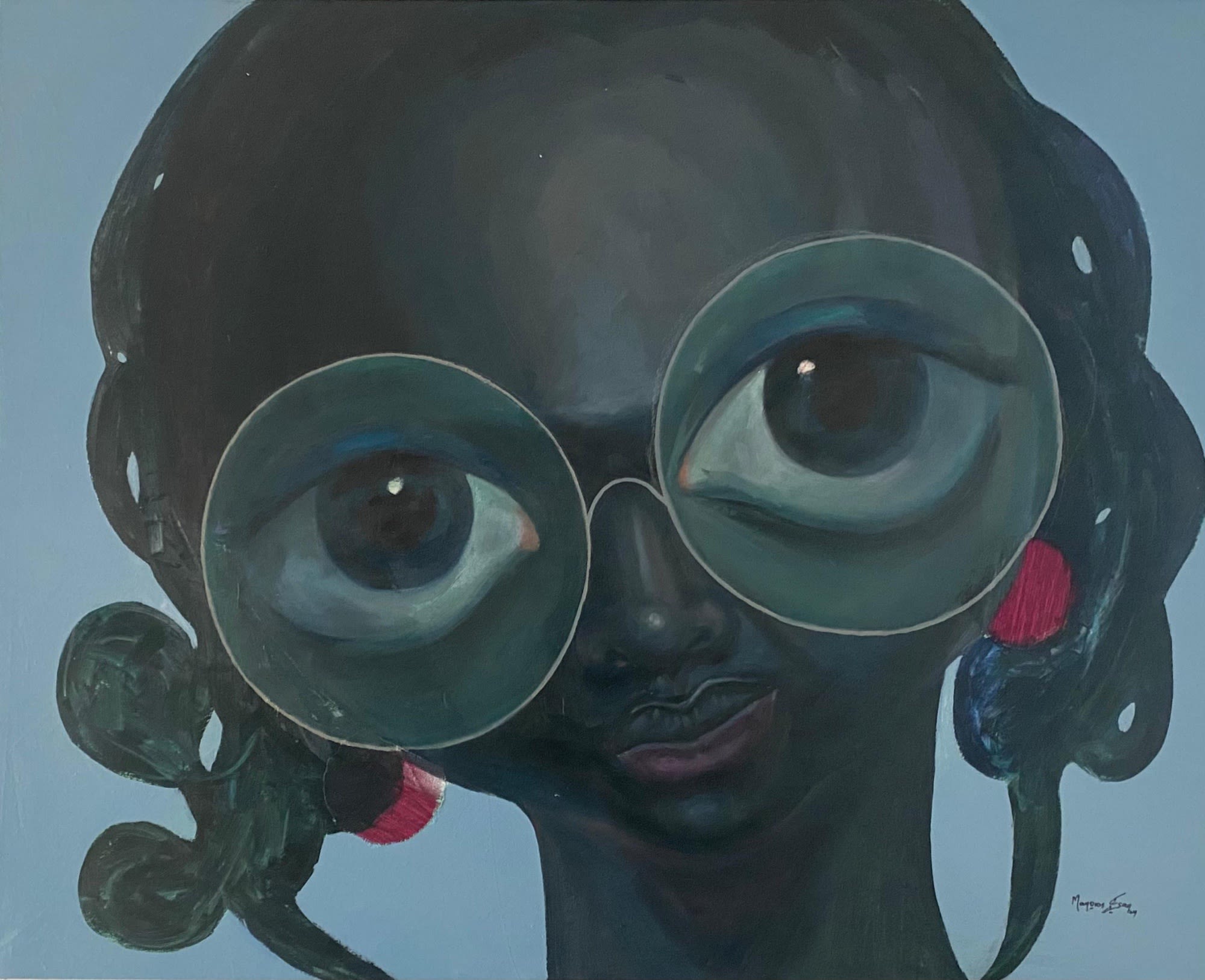 Esan Mayowa Olurounbi (The Bearer) Oil & Acylic on Canvas 123x160 cm