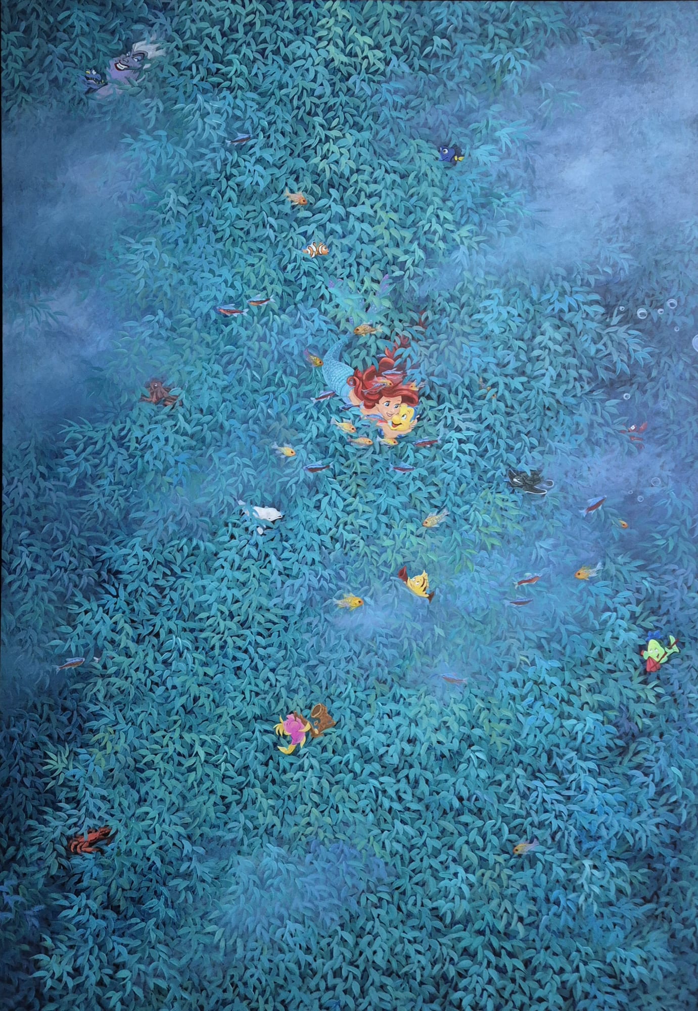 Hyunjin Lee Hidden World - Unfamiliar Journey Acrylic on Korean Paper 120x80 cm
