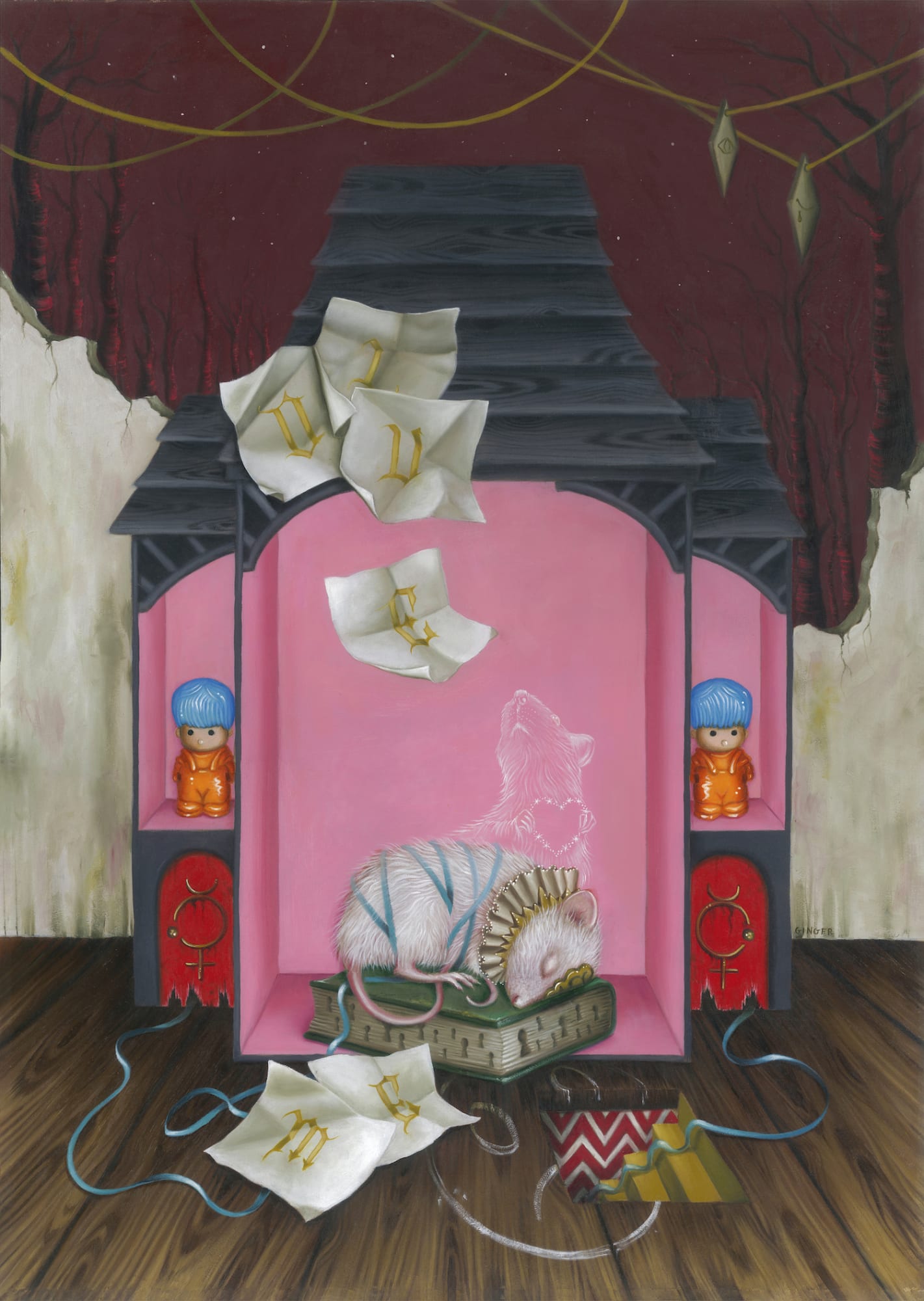 Ginger Love Me Oil on Panel 27x19 in