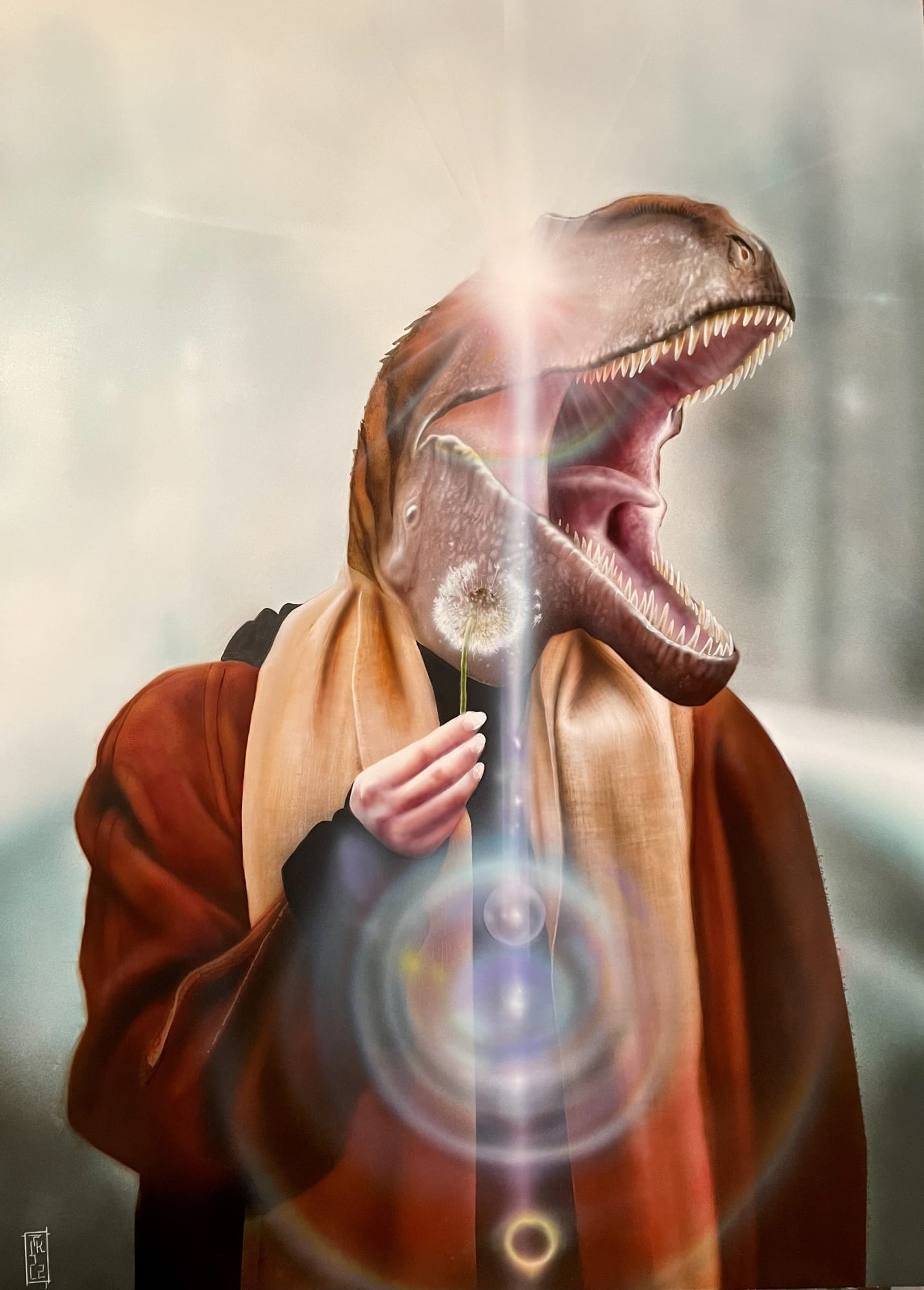 Franc Kaiser Invocation Acrylic on Board 33 1/8x23 1/4 in