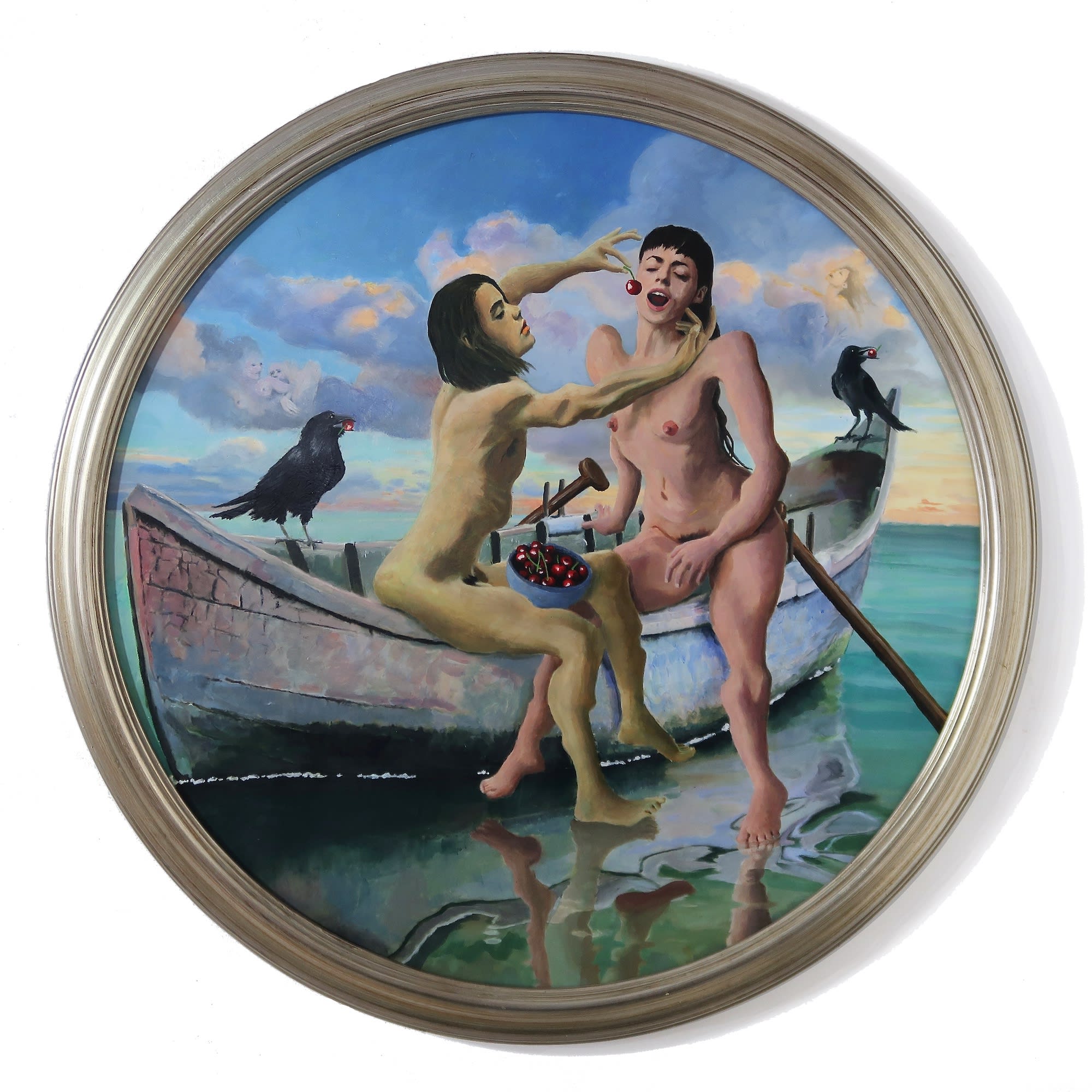 Kevin Kuenster Seduction Cold Wax on Panel 24x24 in