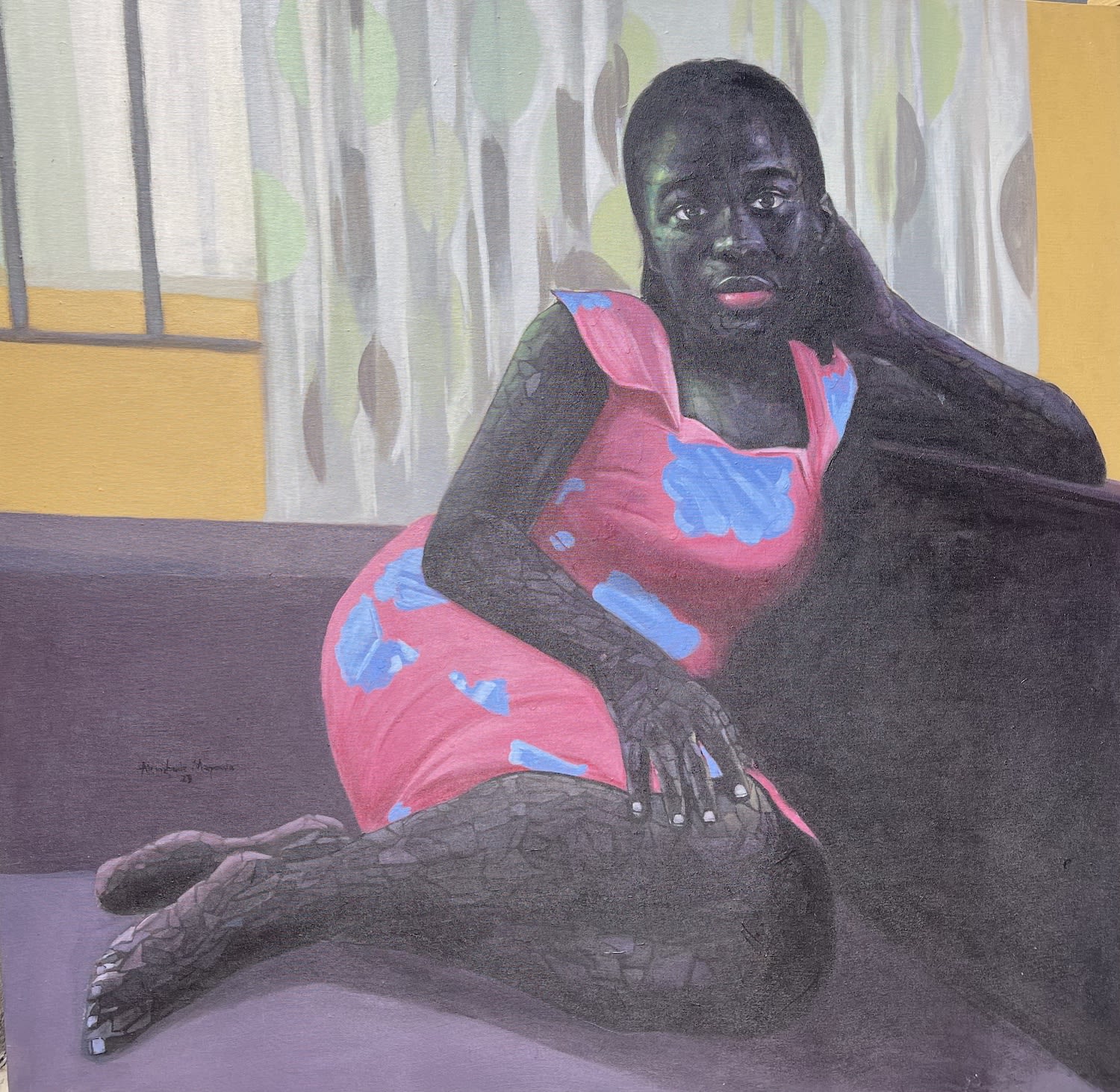 Akingbade Mayowa Pieces of My Soul Acrylic on Canvas 48x48 in