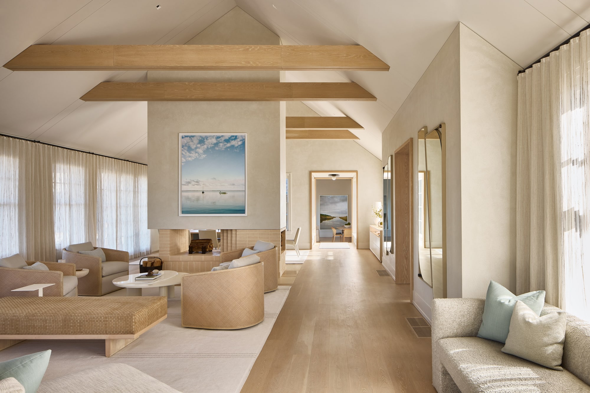 Still Morning and Long Pond 72 × 59 AND 84 × 68 INCHES (182.9 × 149.9 AND 213.4 × 172.7 CM.) Private Collection | Nantucket, MA Architect: Workshop APD Photo Credit: Matt Kisiday