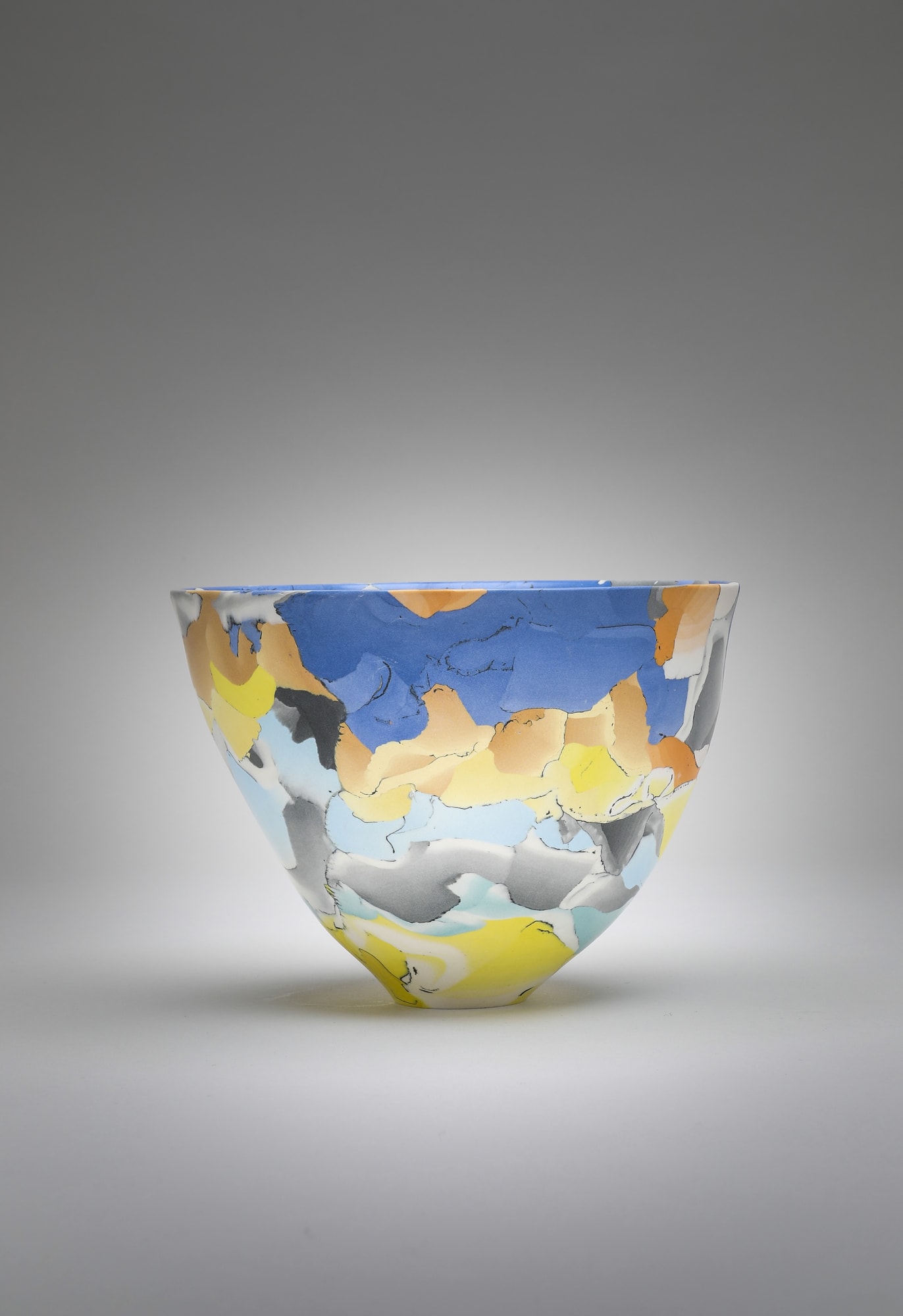 Judy MacKenzie, Beach Sunset Porcelain Nerikomi bowl