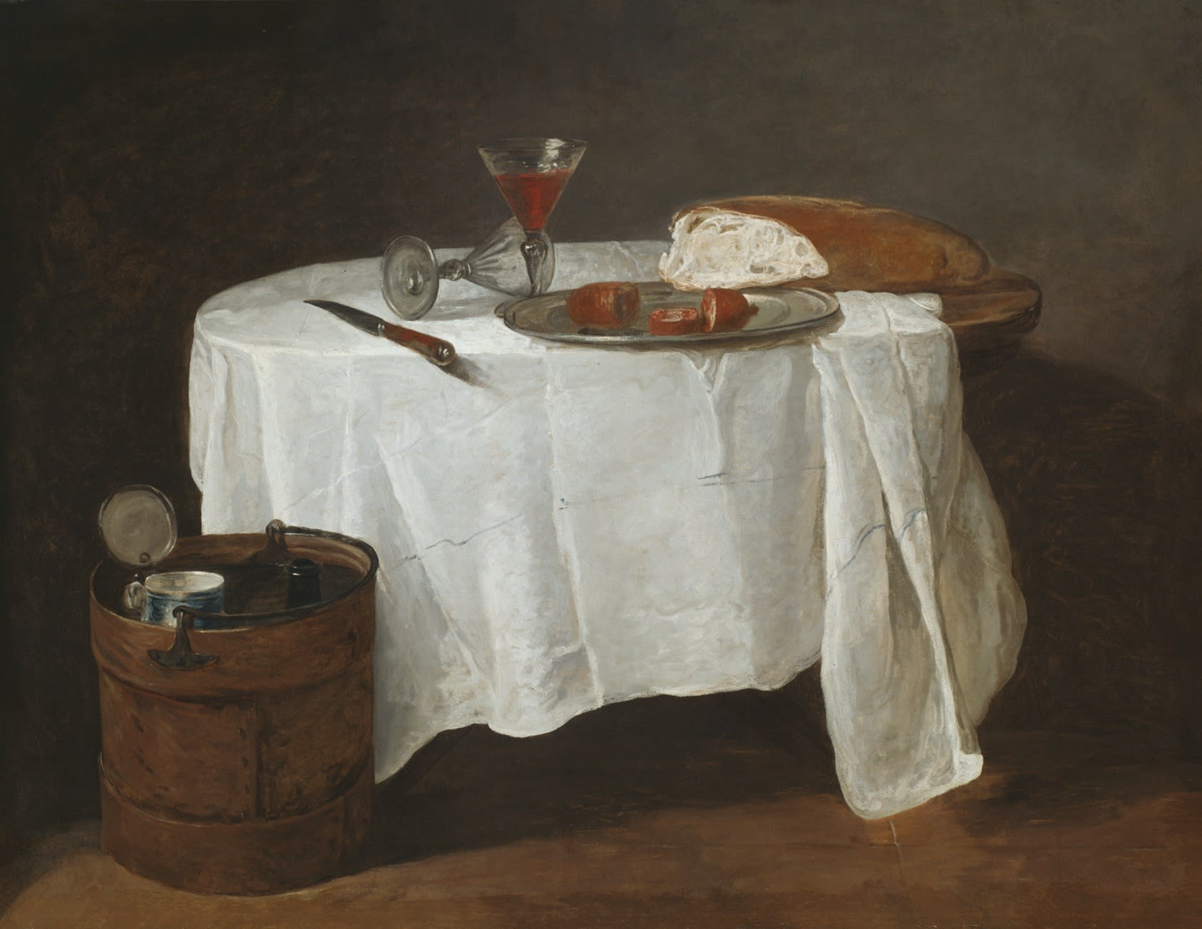Artist's selection from the Art Institute of Chicago's collection: Jean Baptiste Siméon Chardin The White Tablecloth, 1731–1732 View work