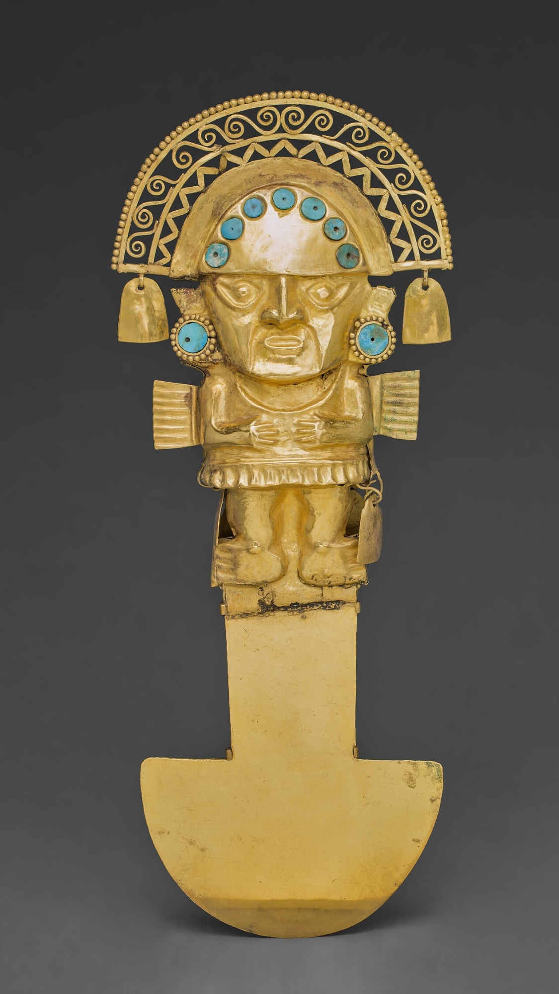 Artist's selection from the Art Institute of Chicago's collection: Ceremonial Knife (Tumi), 1100–1470 Chimú, Peruvian North Coast View work