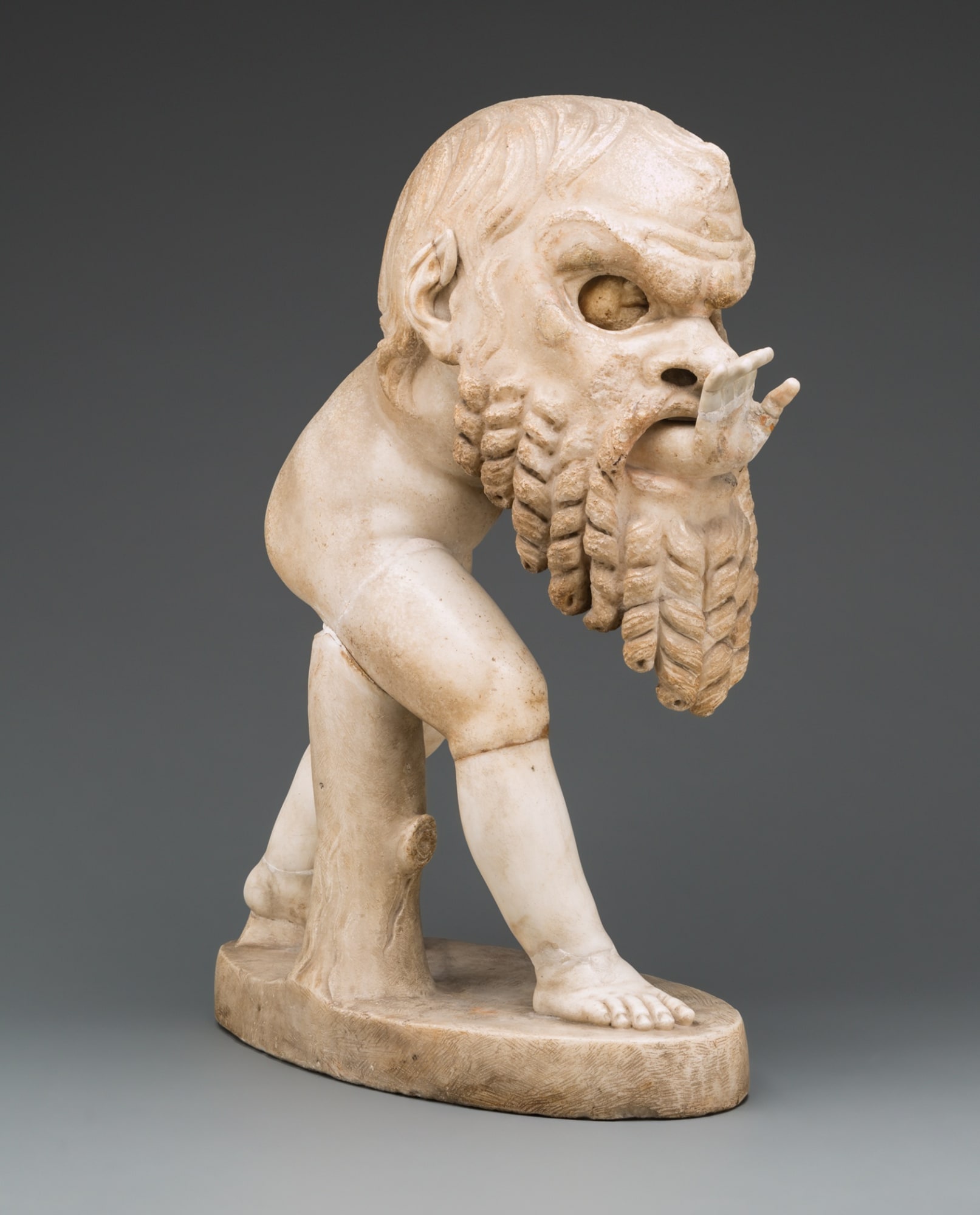 Artist's selection from the Art Institute of Chicago's collection: Statue of a Young Satyr Wearing a Theater Mask of Silenos, 1 CE - 100 CE Ancient Roman View work