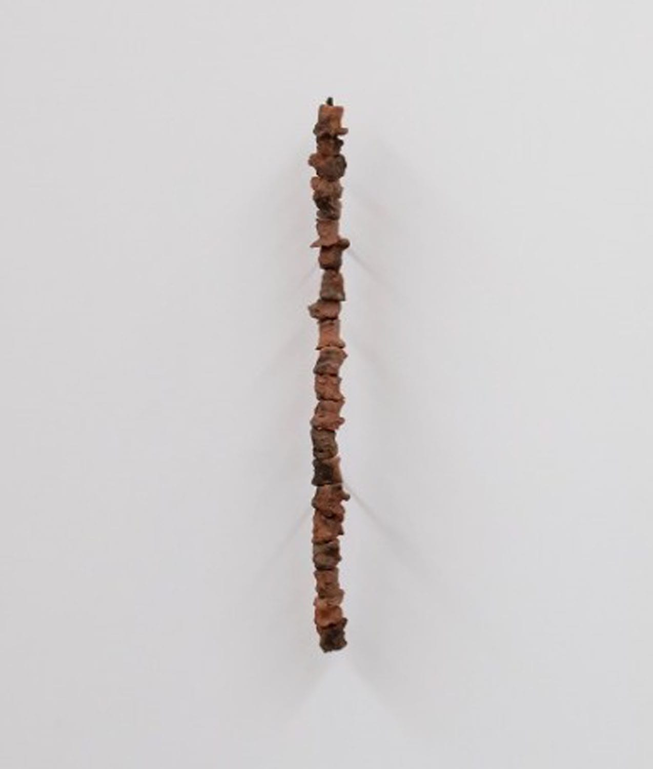 Tom&aacute;s D&iacute;az Cede&ntilde;o Agua Zarca III, 2021 Low temperature clay and steel 120 x 10 x 22 cm (47.2 x 3.9 x 8.6 in)