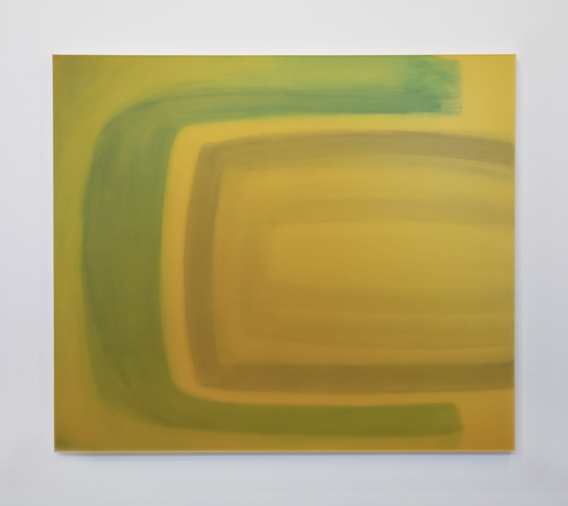 Manuela Garc&iacute;a De la serie En la superficie Dentro, 2022 Encaustic and watercolor on wood 120 x 140 x 3.3 cm (47.2 x 55.1 x 1.3 in)