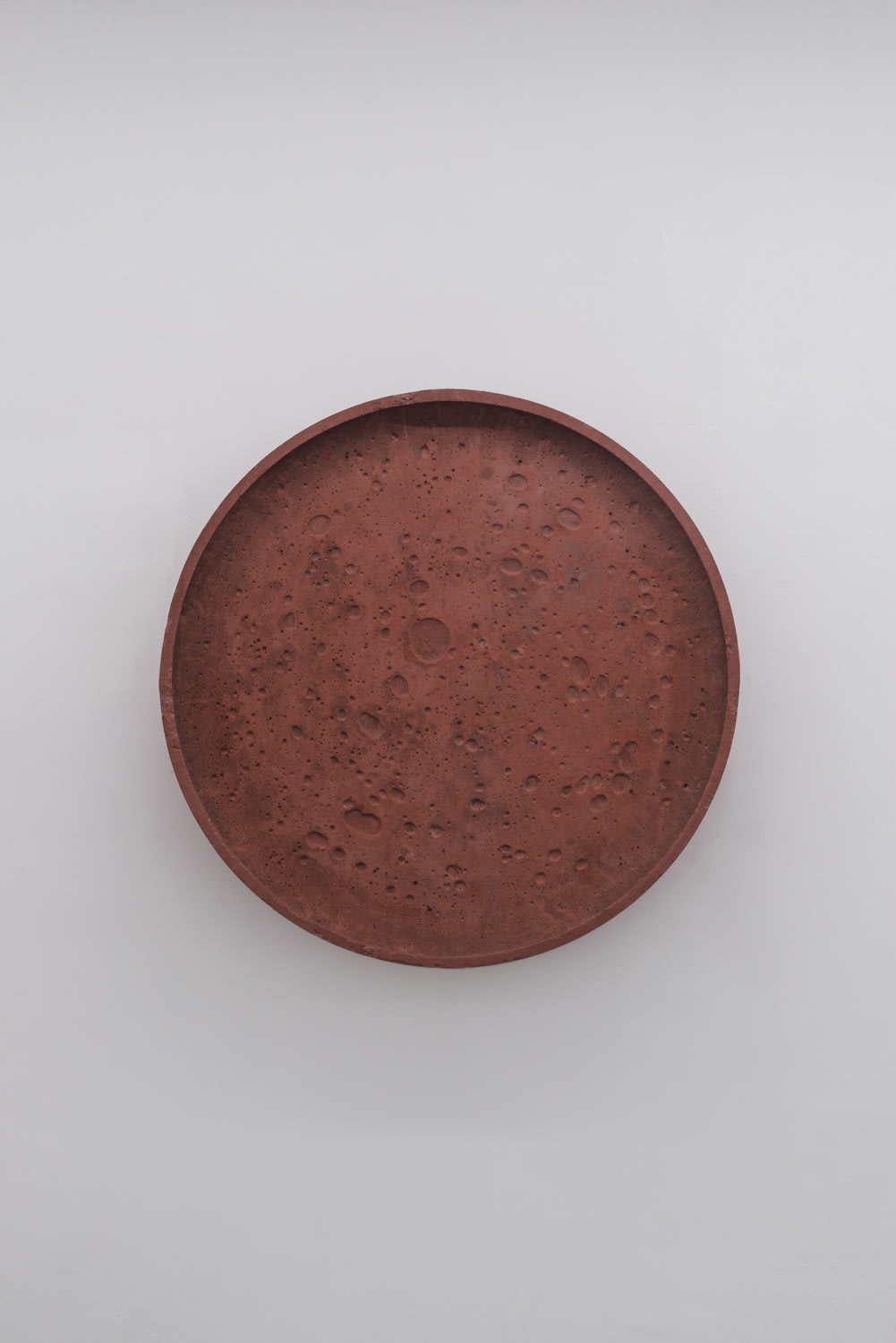 Tezontle Crater I, 2017 Pigmented concrete 80 x 80 x 10 cm (31.50 x 31.50 x 3.94 in)