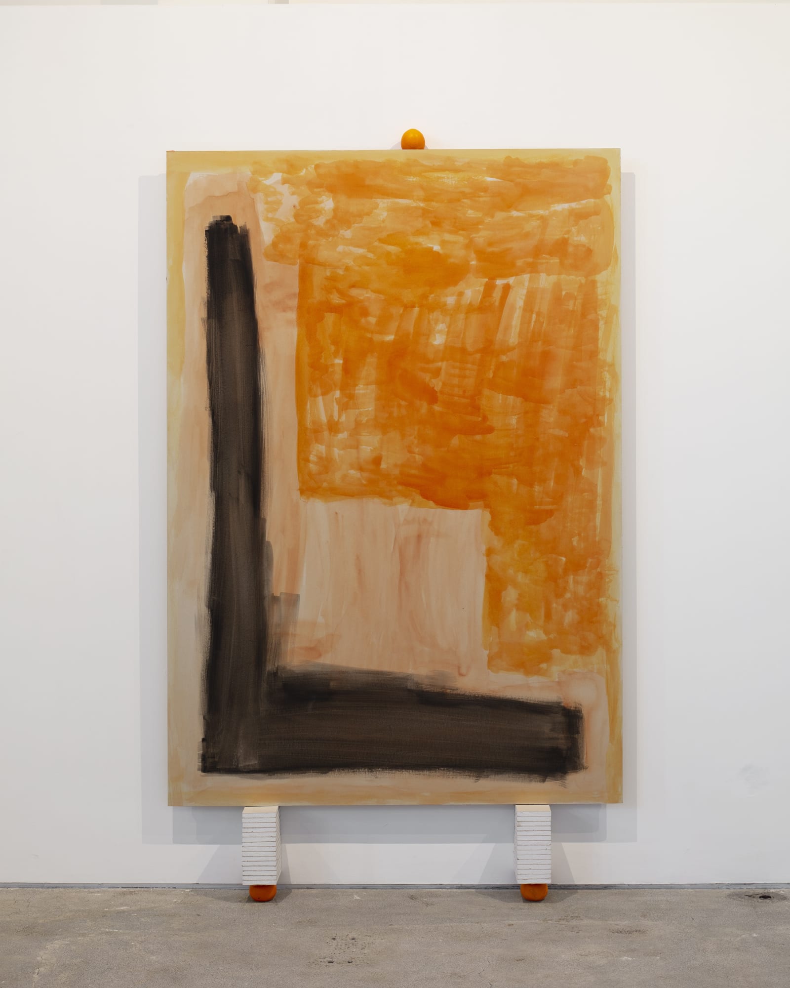 Adrián S. Bará Poems to the Unknown (L), 2023 Gypsum panel, watercolor, concrete and paint. 178 x 122 x 5.5 cm (70.1 x 48 x 2.2 in)