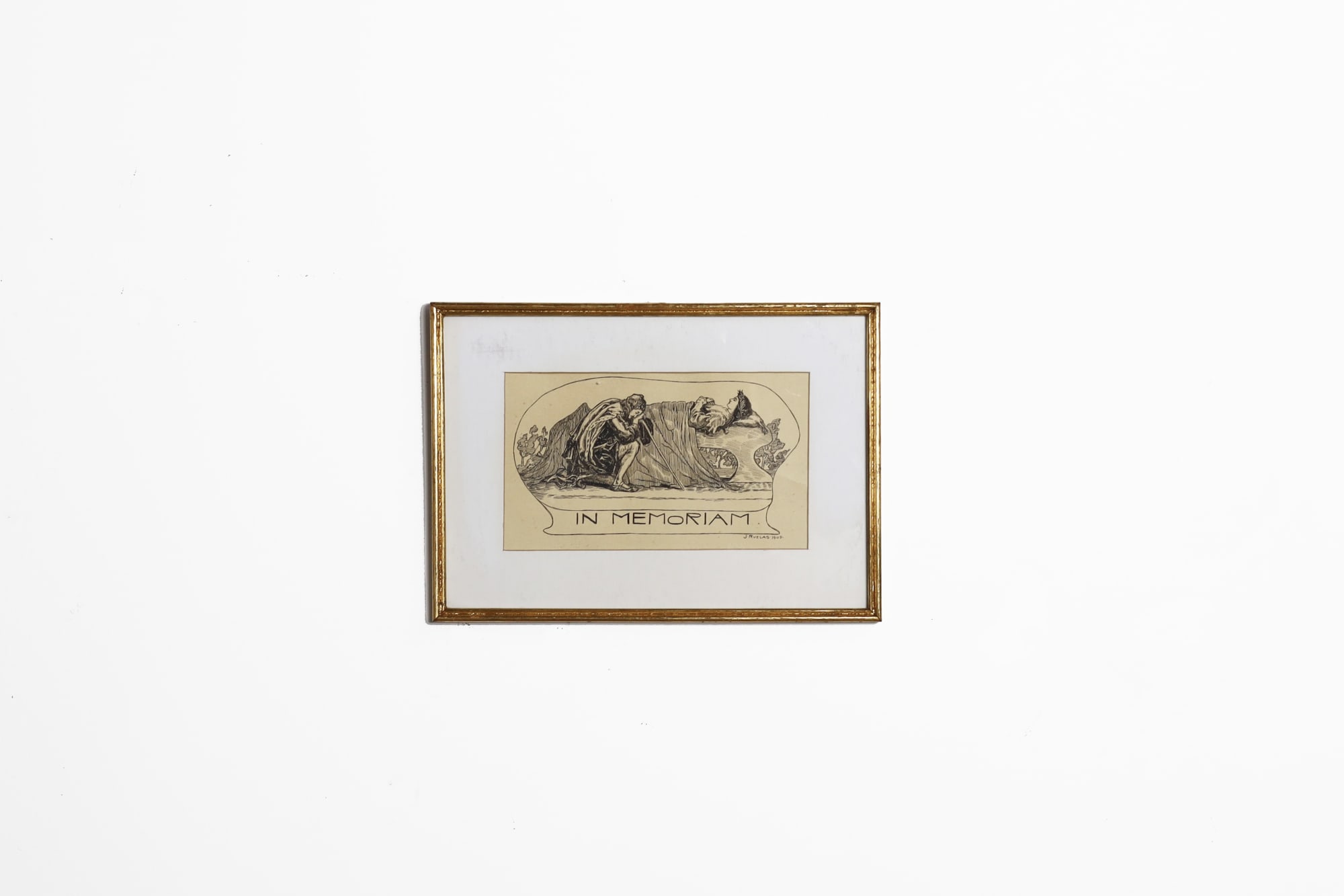 Julio Ruelas In Memoriam, 1903 Ink on paper 21.3 x 29.9 x 1.5 cm (11.77 x 8.38 x 0.59 in)