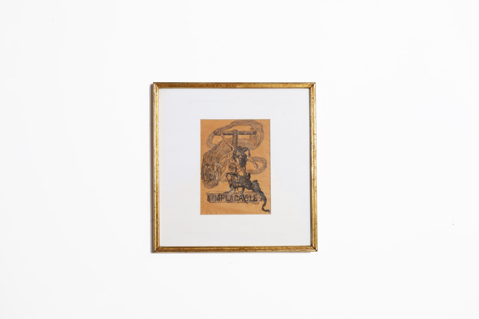 Julio Ruelas Implacable, N/A Charcoal and ink on paper 25.2 x 26.2 x 1.3 cm (9.92 x 10.31 x 0.51 in)