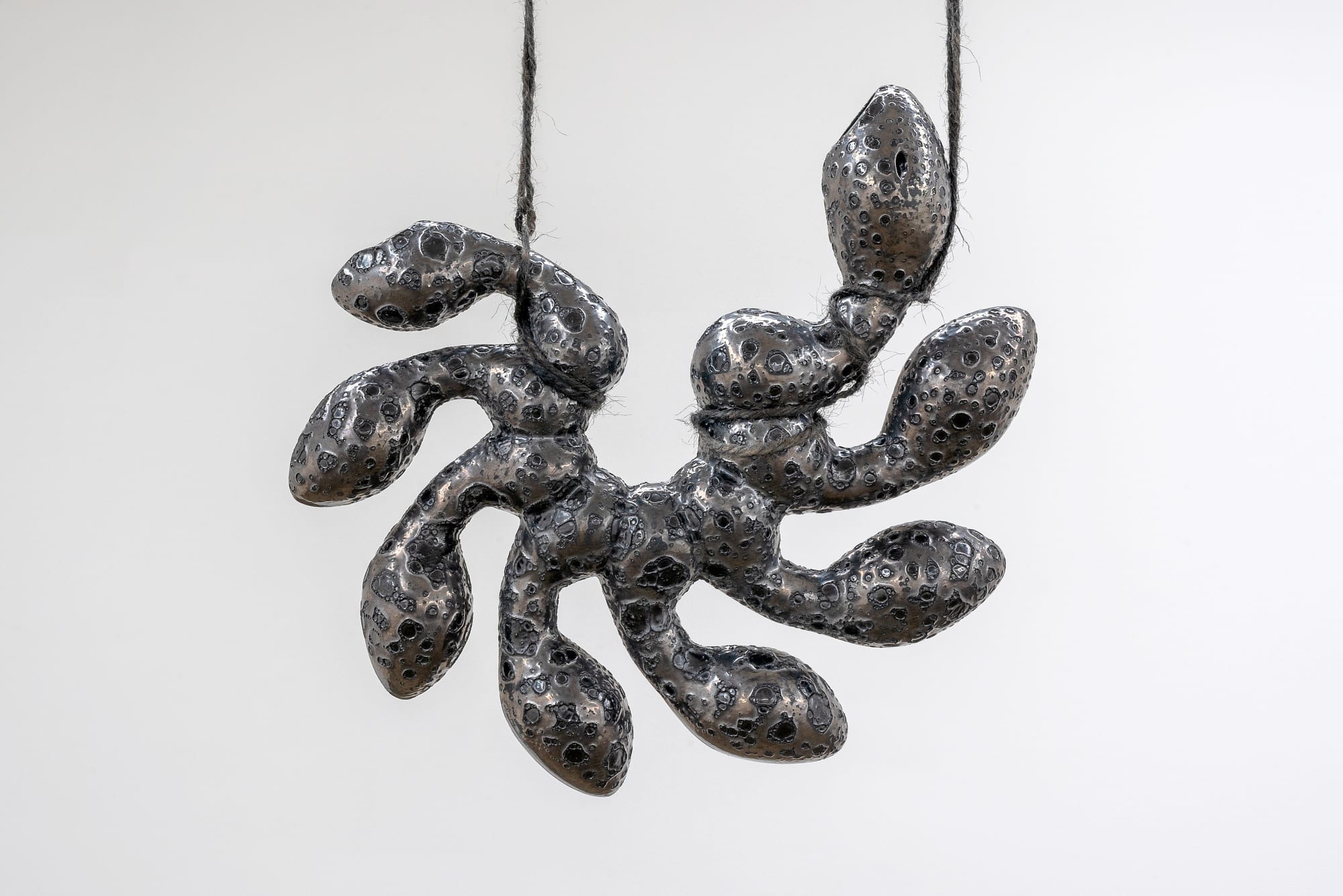 Vica Pacheco Oruga Volc&aacute;n, 2021 Hydraulic Flute High Temperature Ceramic 24 x 29 x 3 cm (9.4 x 11.4 x 1.2 in)