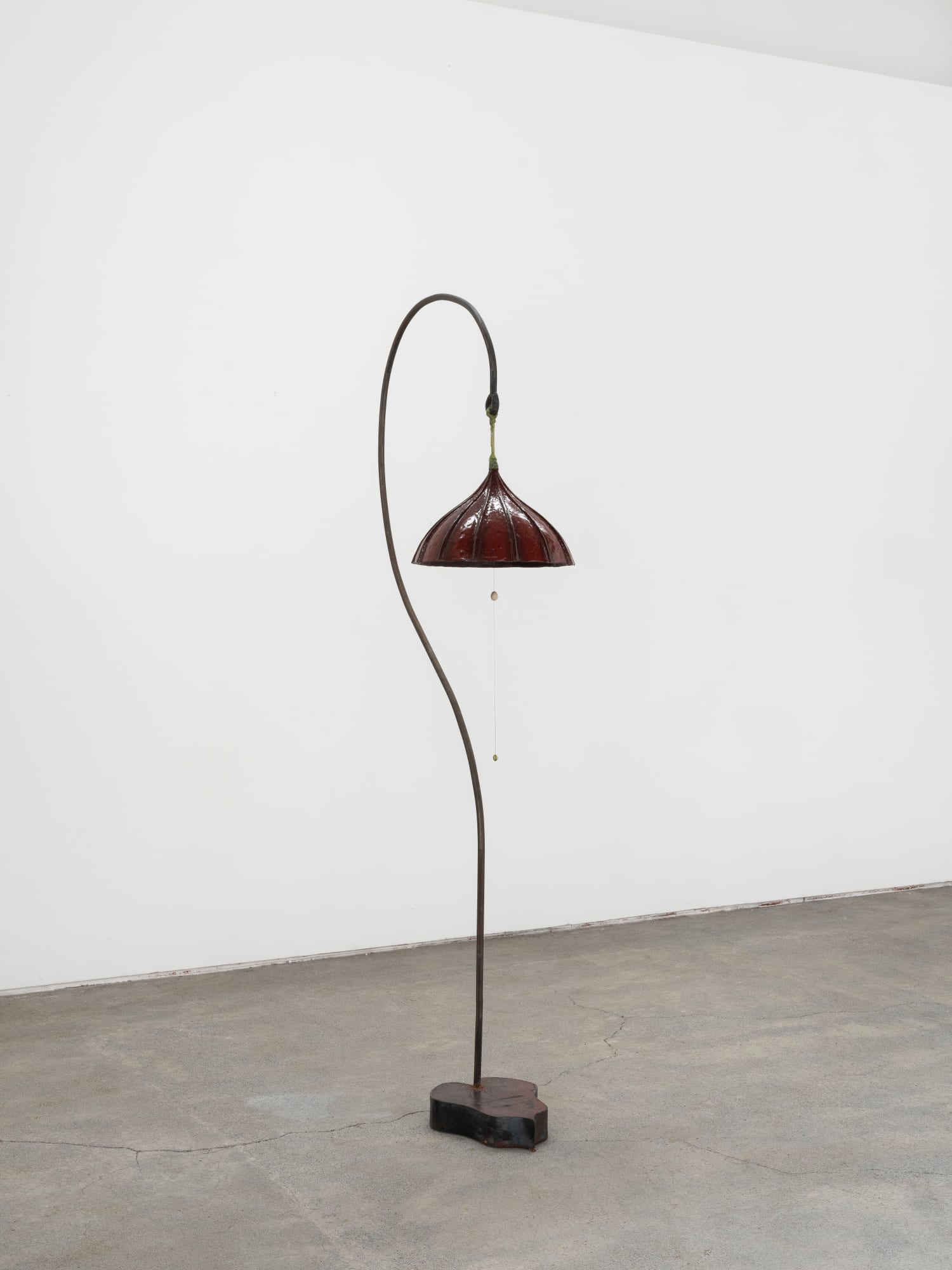 Vica Pacheco Pistilo, 2024 Ceramic and metal base 150 x 28 x 60 cm (59 x 11 x 23.6 in)