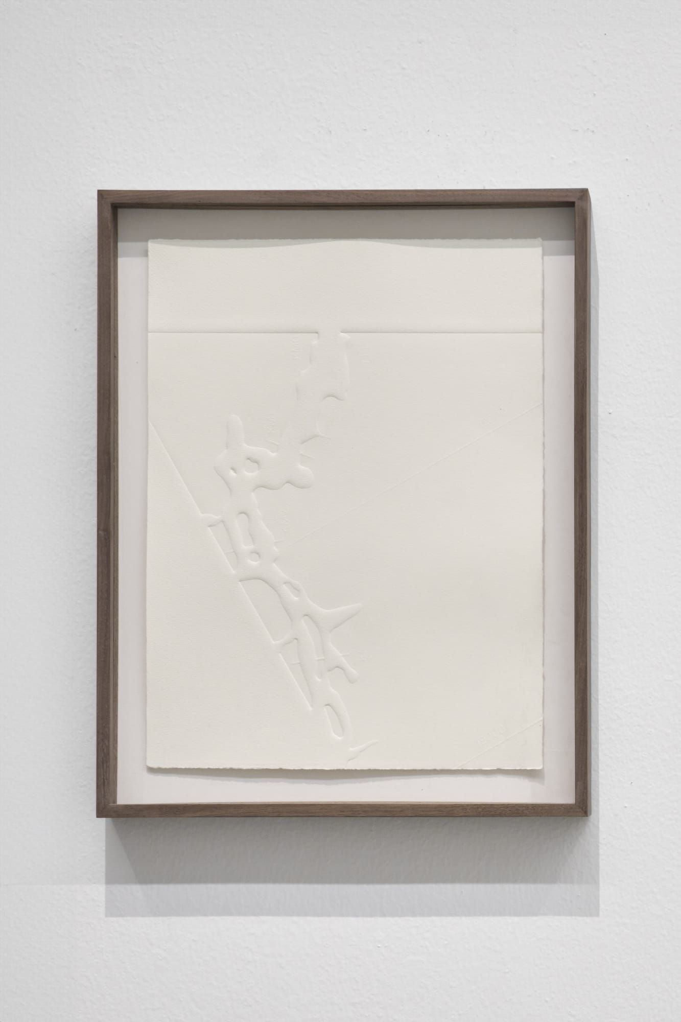 Federico P&eacute;rez Villoro Rio Ausente 7 (individual piece), 2024 Rellef (embossed) on cotton paper 47.5 x 37.2 x 4 cm (18.5 x 14.57 x 157 In)