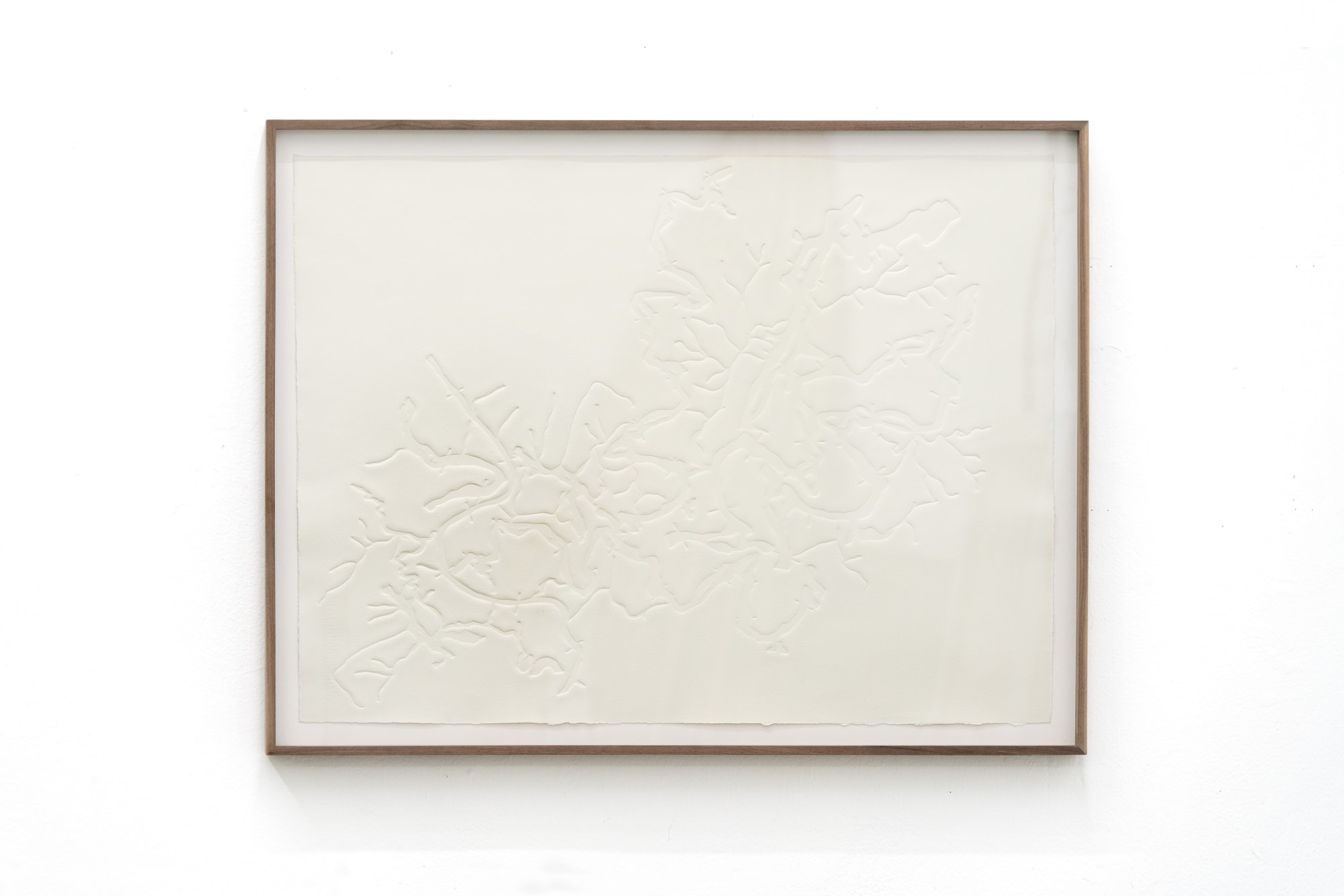 Federico Pérez Villoro Río Ausente 2, 2024 Relief (embossed) on cotton paper 67.5 x 87.3 x 4 cm (26.57 x 34.37 x 1.57 in)