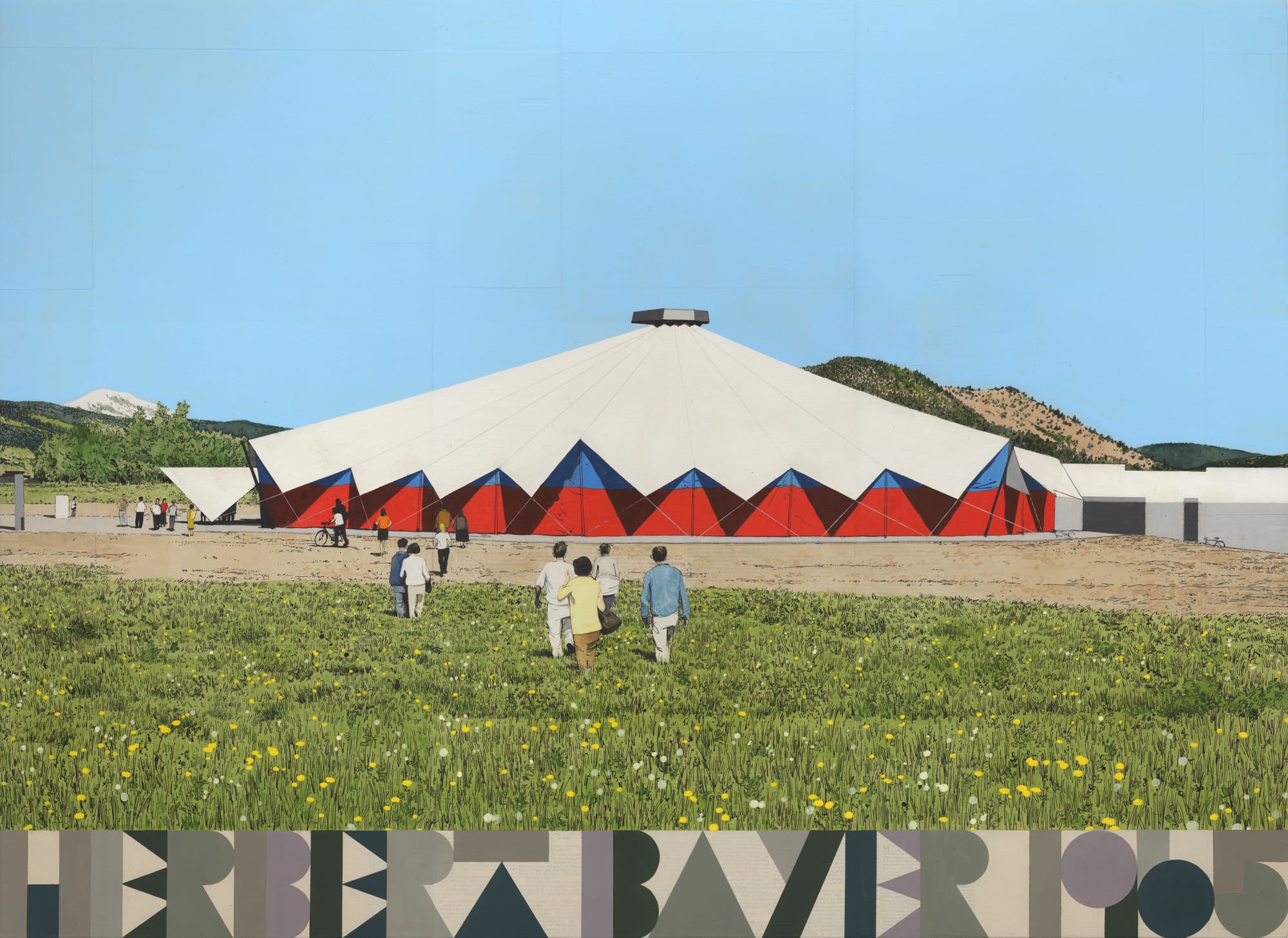 Evan Hecox Music Tent, Herbert Bayer 1965, 2022