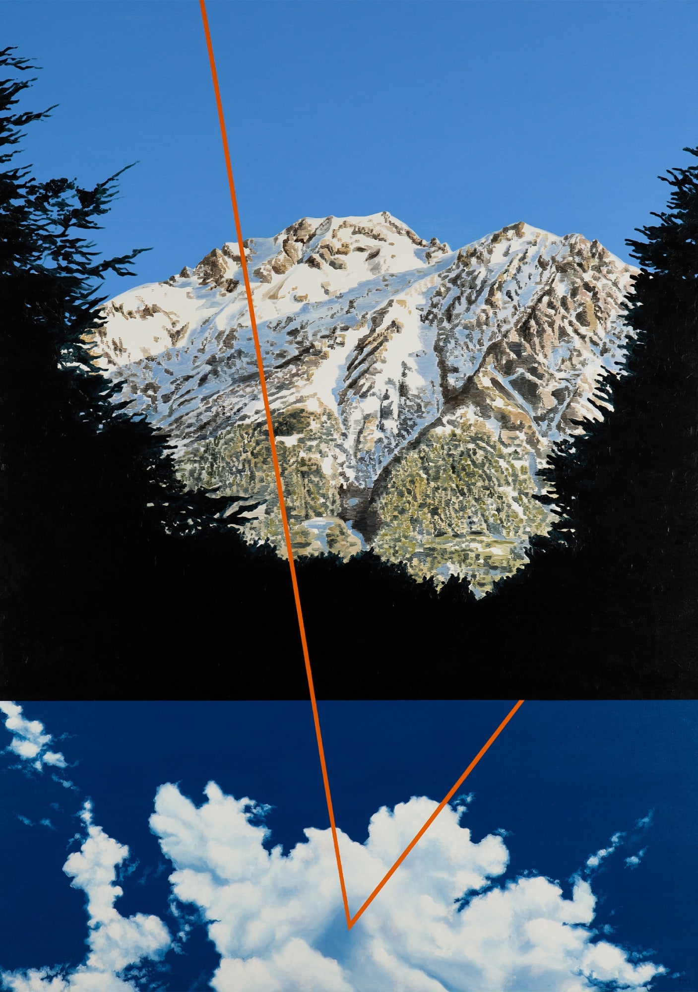 Marcos Acosta Rejected Signal IV, 2022 Oil on canvas 66 7/8 x 47 1/4 in 170 x 120 cm