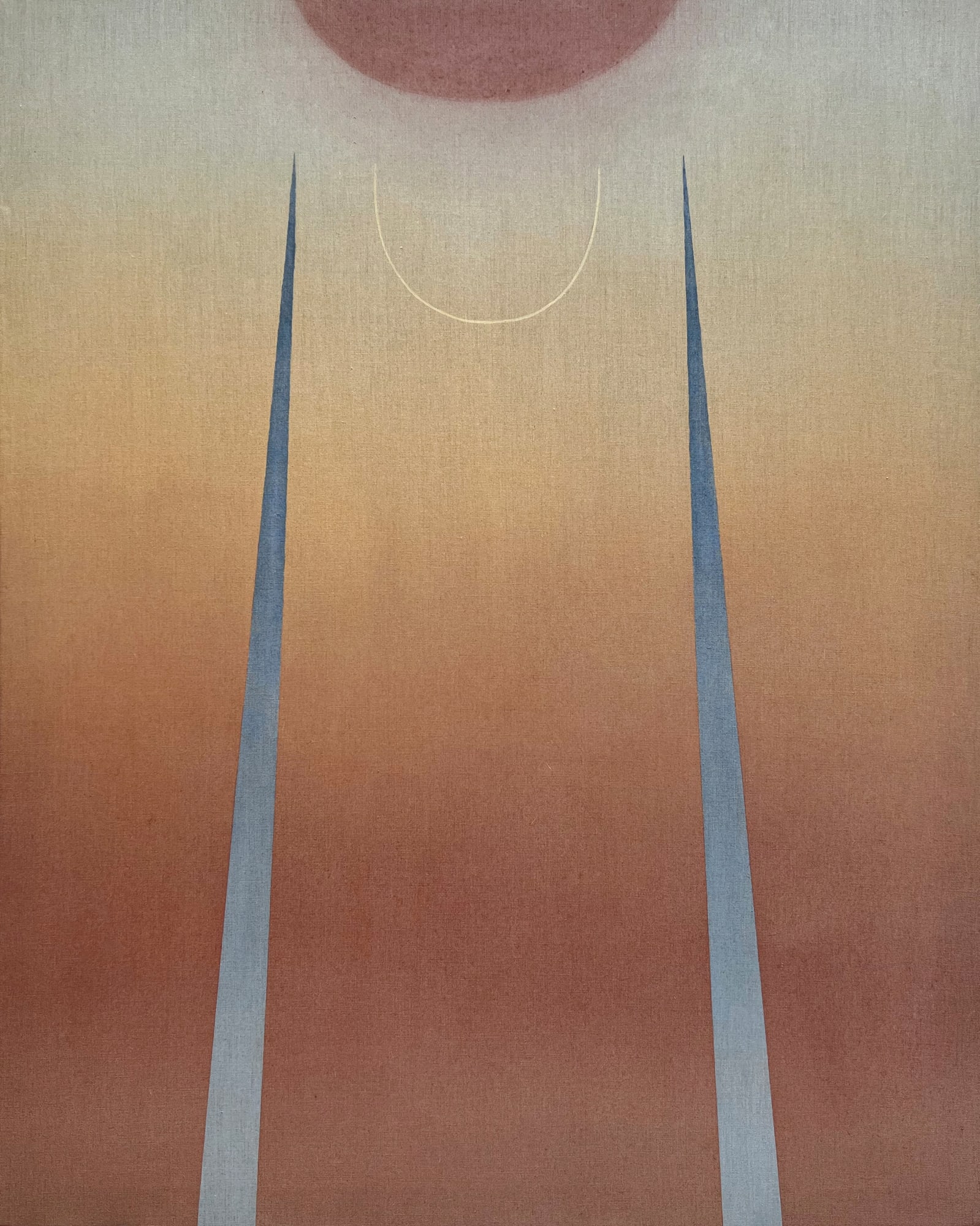 Rachel Garrard Aten, 2023 Rock powder pigment on linen 70 x 56 in 177.8 x 142.2 cm