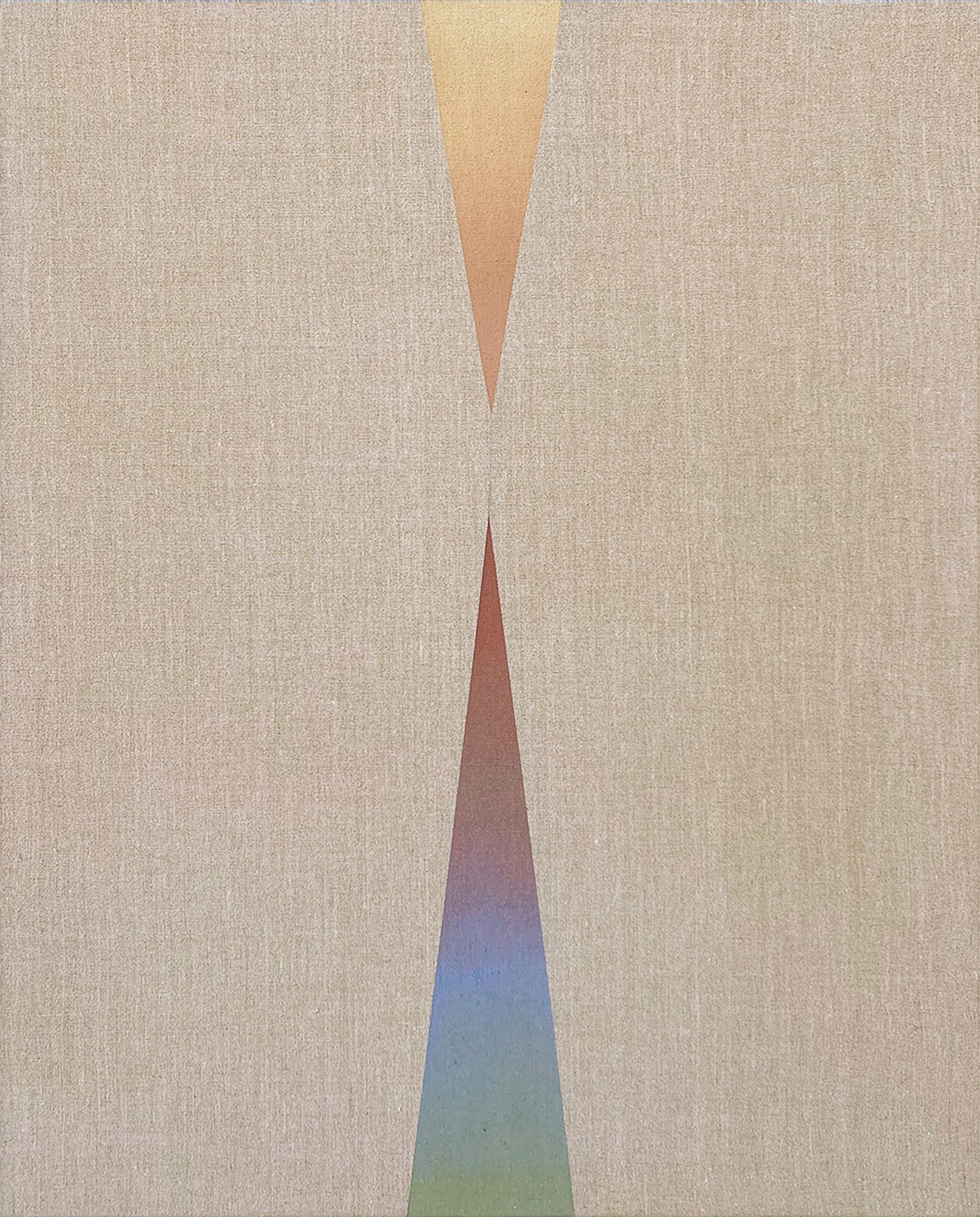 Rachel Garrard Together, 2021 Rock powder pigment on linen 33 1/2 x 27 1/2 in 85.1 x 69.8 cm