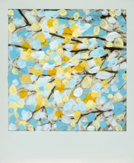 Michael De Feo Untitled, 2021 Acrylic on polaroid 4 1/4 x 3 1/2 in 10.8 x 8.9 cm