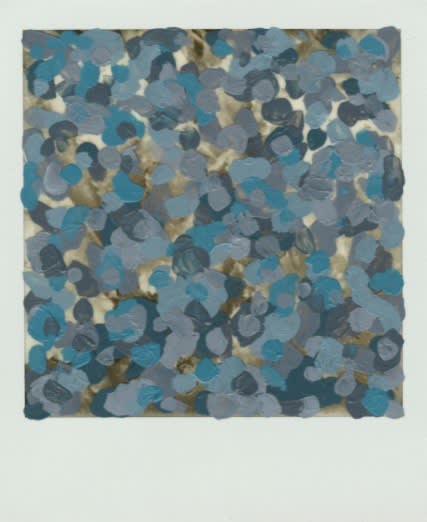 Michael De Feo Untitled, 2020 Acrylic on polaroid 4 1/4 x 3 1/2 in 10.8 x 8.9 cm