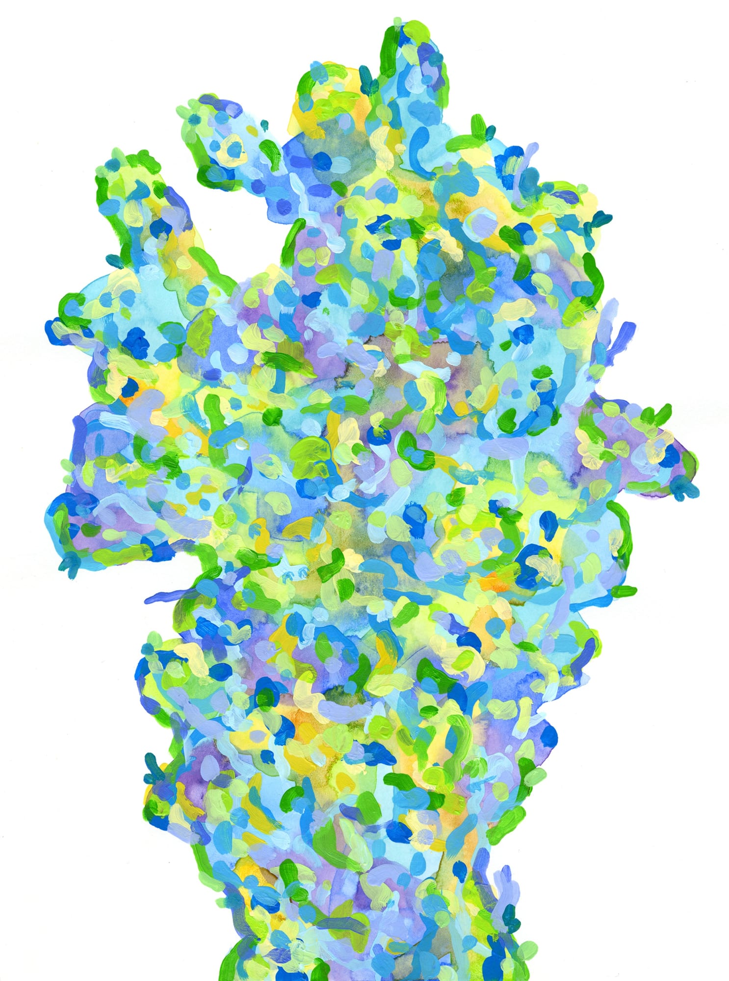 Michael De Feo Untitled, 2020 Watercolor and acrylic on paper (Bristol) 12 x 9 in 30.5 x 22.9 cm