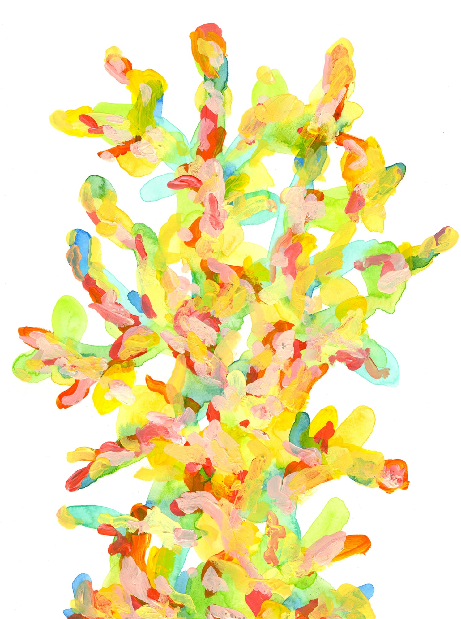 Michael De Feo Untitled (Easter Painting), 2020 Watercolor and acrylic on paper (Bristol) 12 x 9 in 30.5 x 22.9 cm