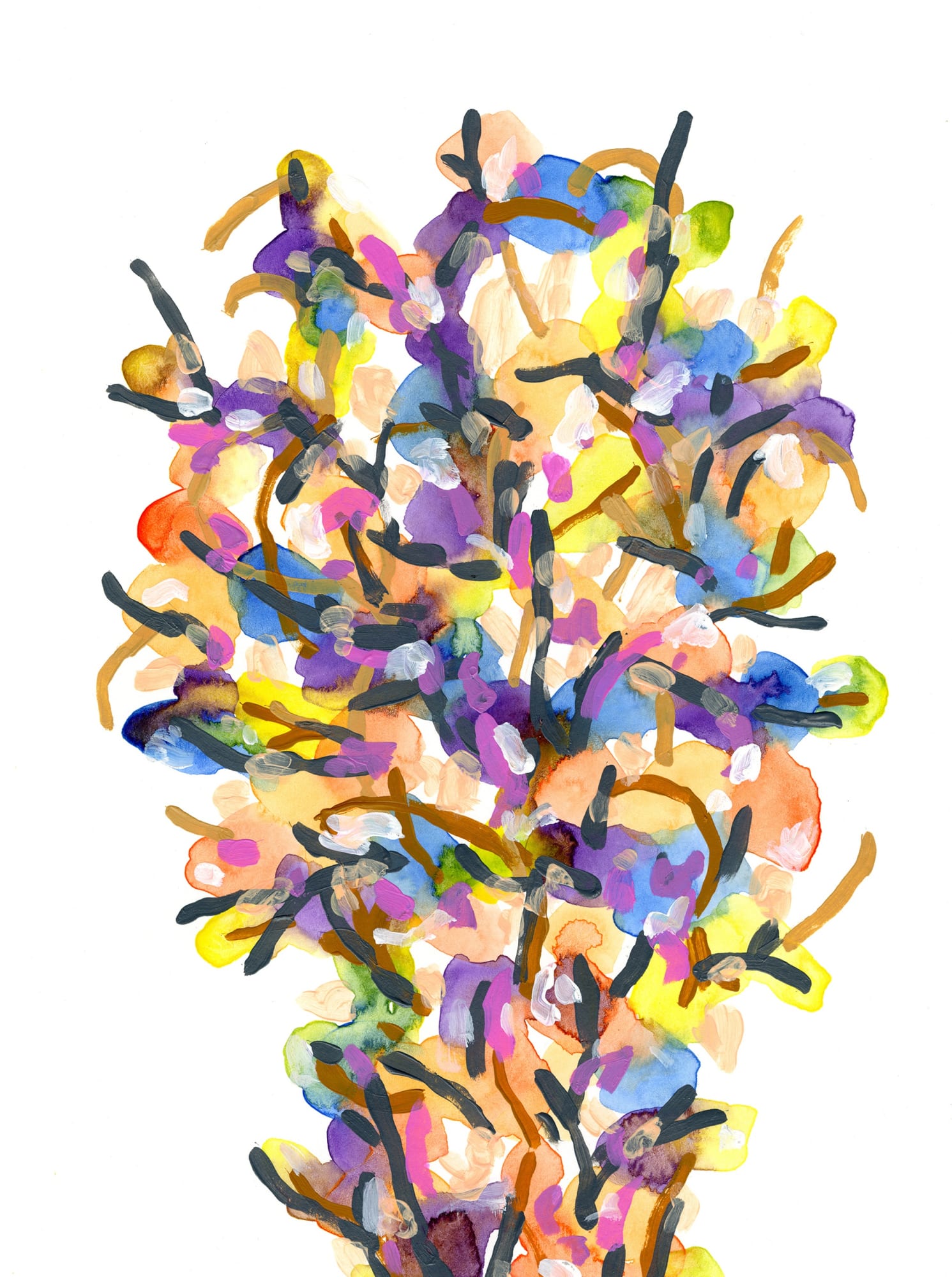 Michael De Feo Untitled, 2020 Watercolor and acrylic on paper (Bristol) 12 x 9 in 30.5 x 22.9 cm